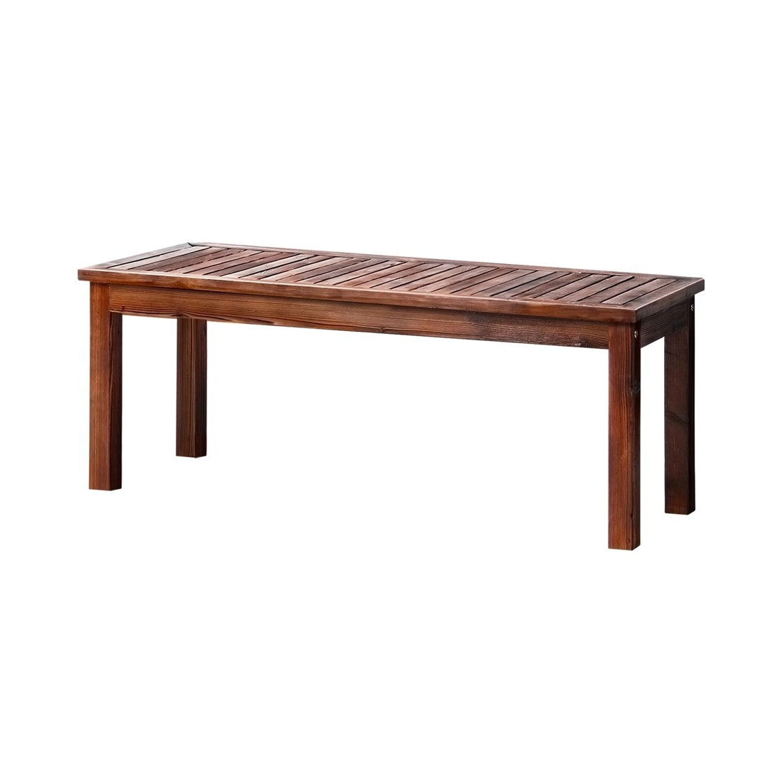 7 Livsip 120cm Garden Bench Outdoor Slatted Seat
 - Charcoal, 7 of 9