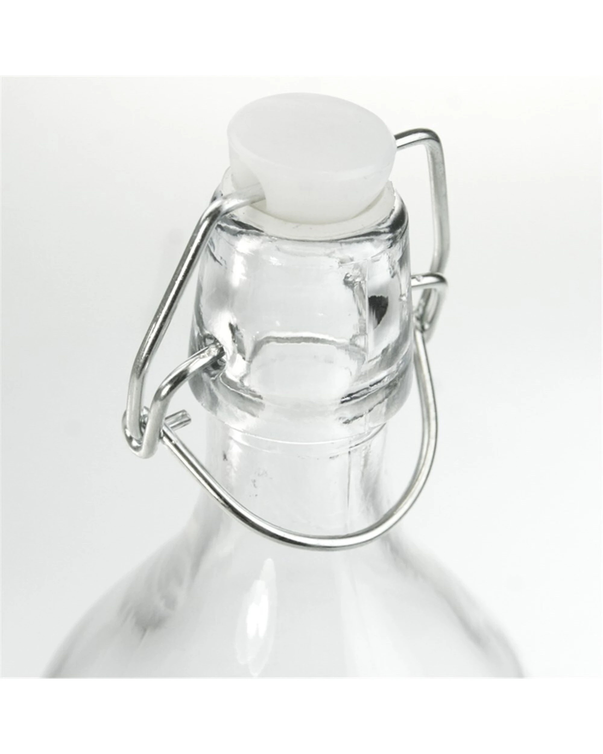 3 Lemon & Lime 6PK Durable Glass Water Drinking Bottle Airtight Seal 1L - Clear, 3 of 3