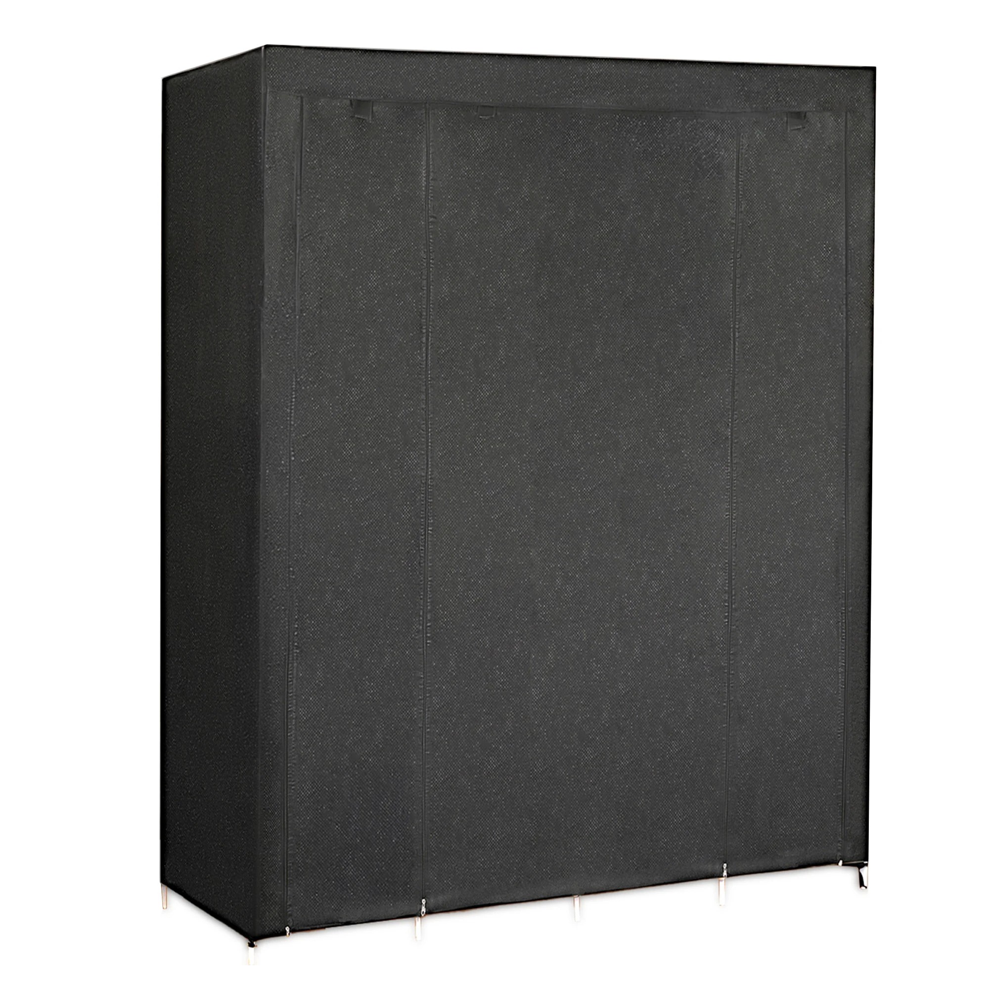 2 Levede Closet Wardrobe Fabric - Black, 2 of 10