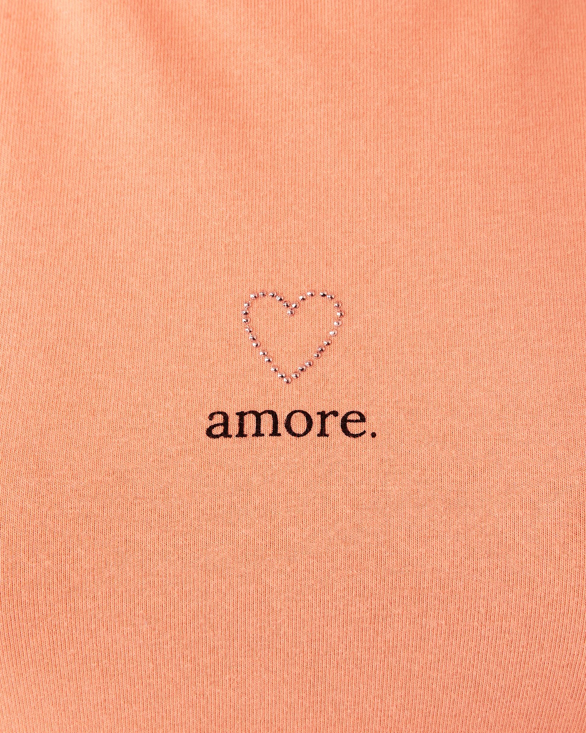 5 Short Sleeve Embellished Baby T-shirt Orng Heart, 5 of 7