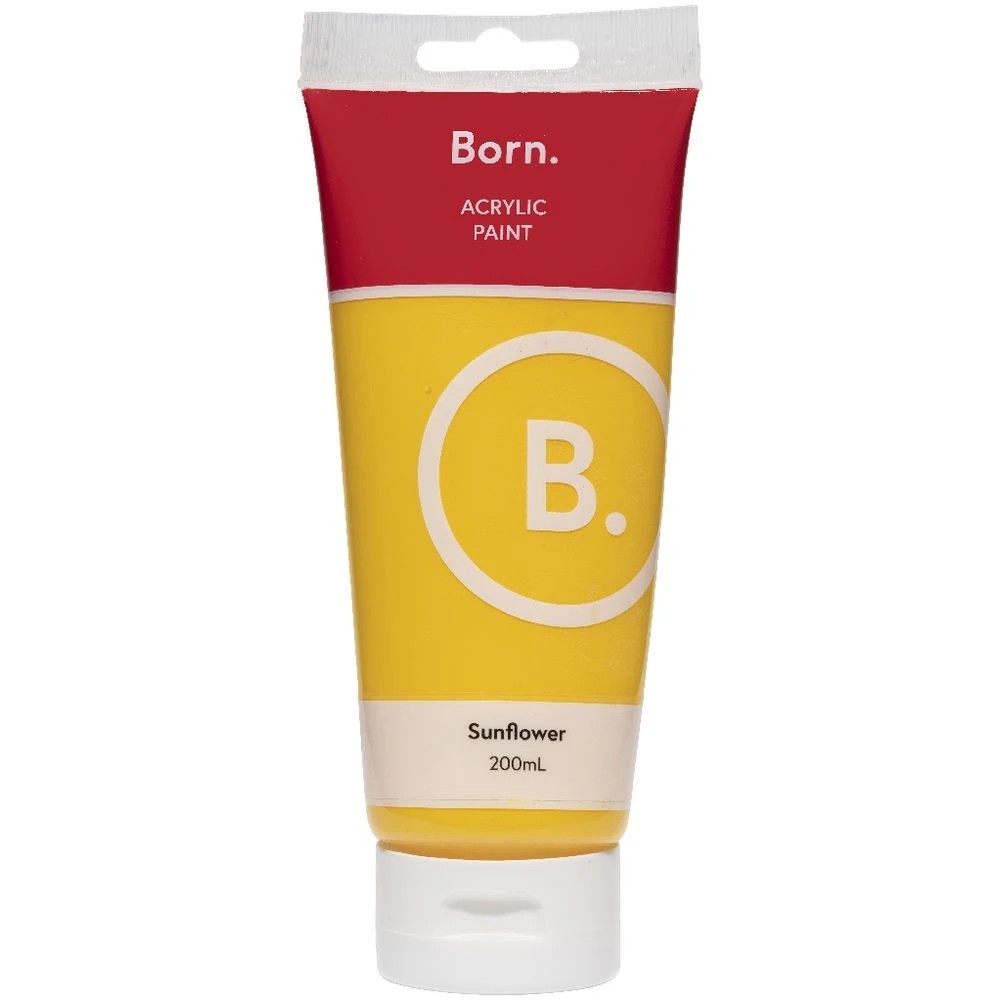 2 Born Acrylic Paint 200mL Sunflower, 2 of 3