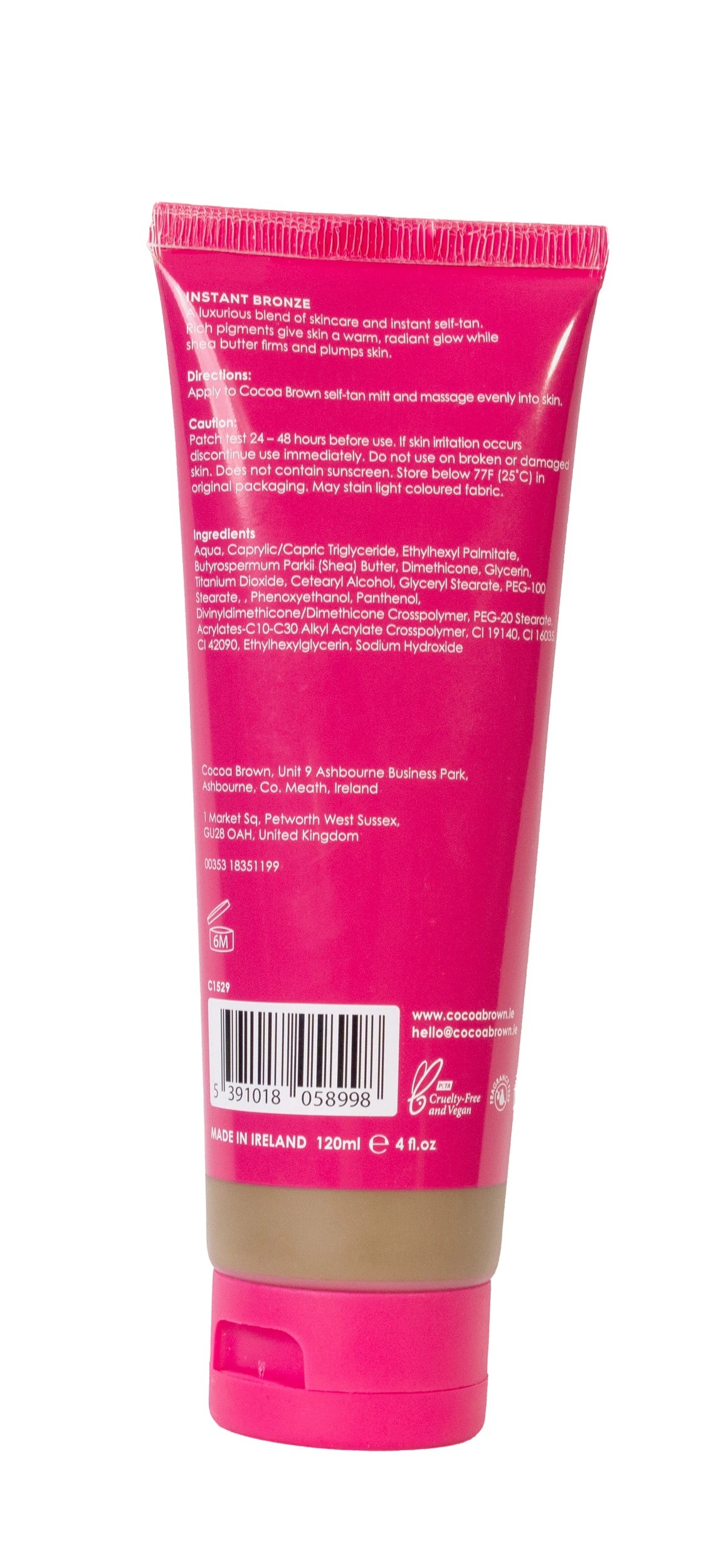 2 Cocoa Brown by Marissa Carter Instant Bronze Wash Off Self Tan 120ml - Extra Dark, 2 of 3