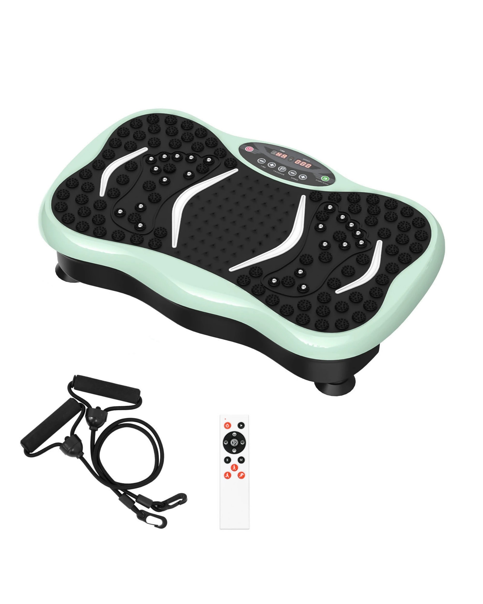 2 Advwin Full Body Vibration Plate Exercise Machine Green, 2 of 7