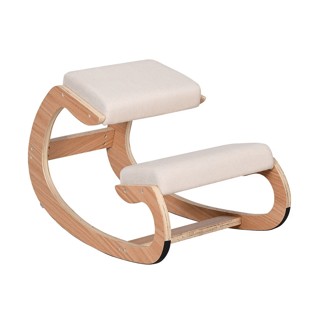 1 Artiss Kneeling Chair Ergonomic Posture Chair with Memory Foam Balance Stool - Beige, 1 of 2