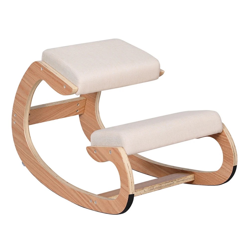 1 Artiss Kneeling Chair Ergonomic Posture Chair with Memory Foam Balance Stool - Beige, 1 of 8