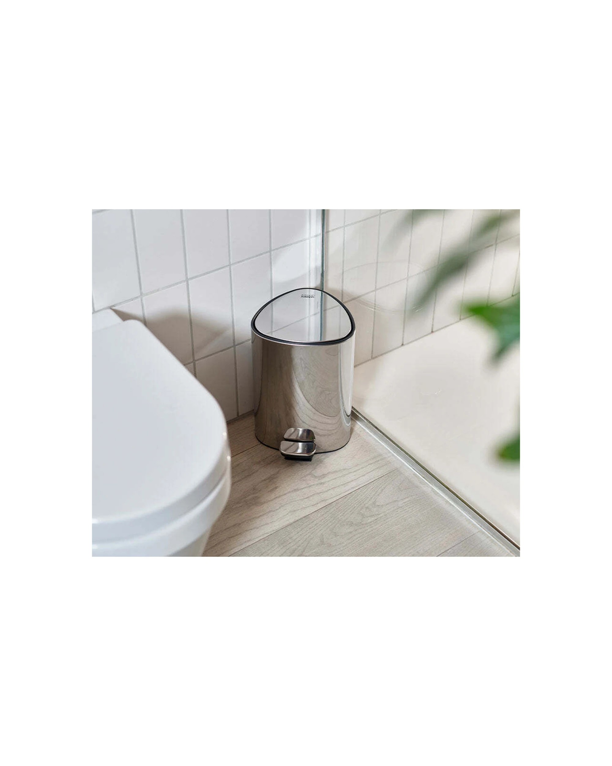 2 Joseph Joseph EasyStore Luxe 5L Pedal Bin Stainless Steel Polished Soft - Silver, 2 of 5
