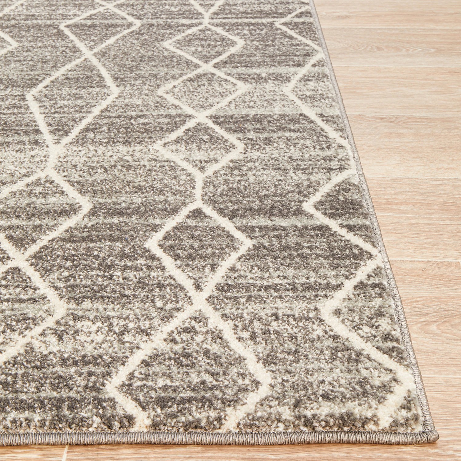 6 Common Ground Rugs Encore 257 330x240cm - Extra Large Pet Friendly Floor Rug - Silver, 6 of 7