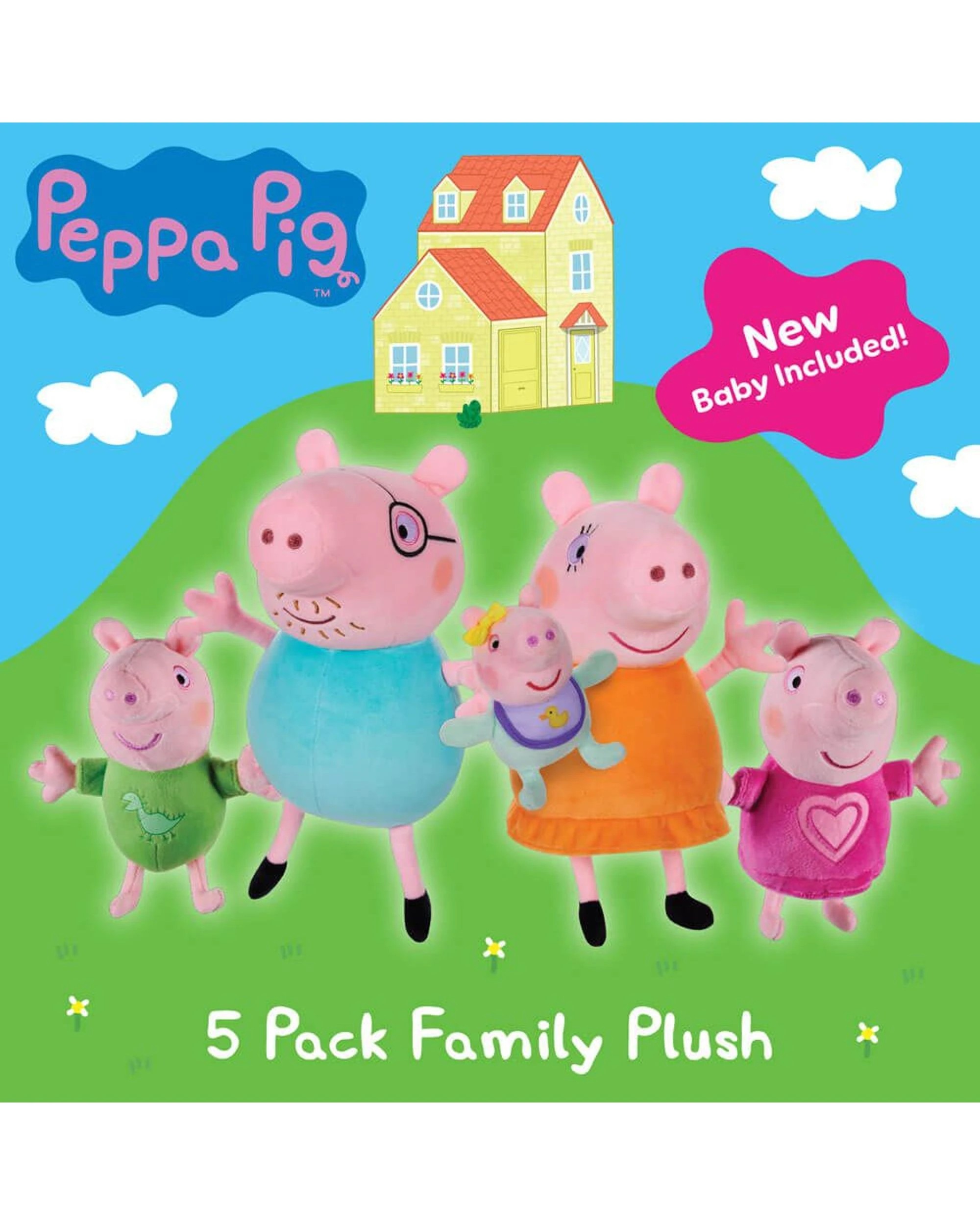 8 Peppa Pig 5 Pack Family Plush, 8 of 8