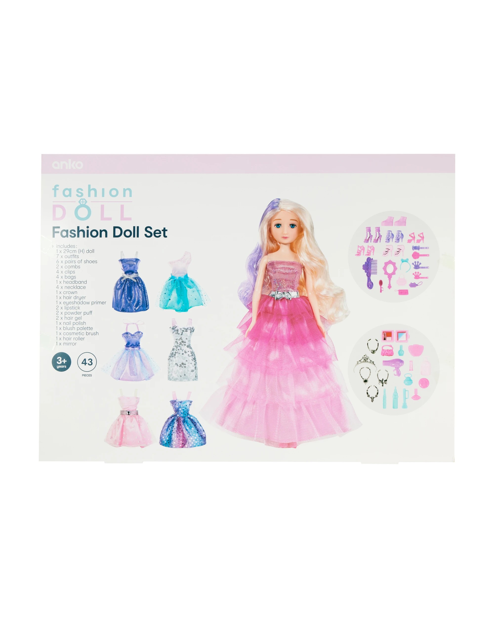 6 43 Piece Fashion Doll Set, 6 of 6
