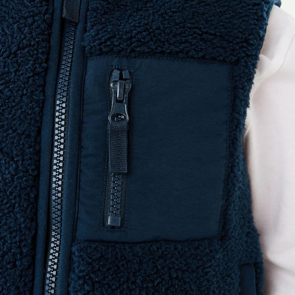 4 Sherpa Vest Dress Navy, 4 of 10
