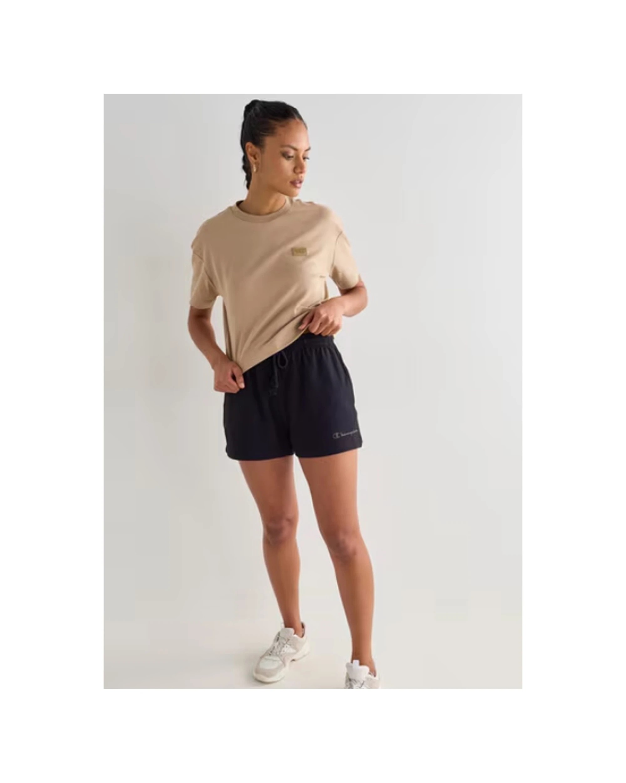 3 Champion Women's Rochester Cotton Blend Activewear Base Tee Dunes - L - Beige, 3 of 5
