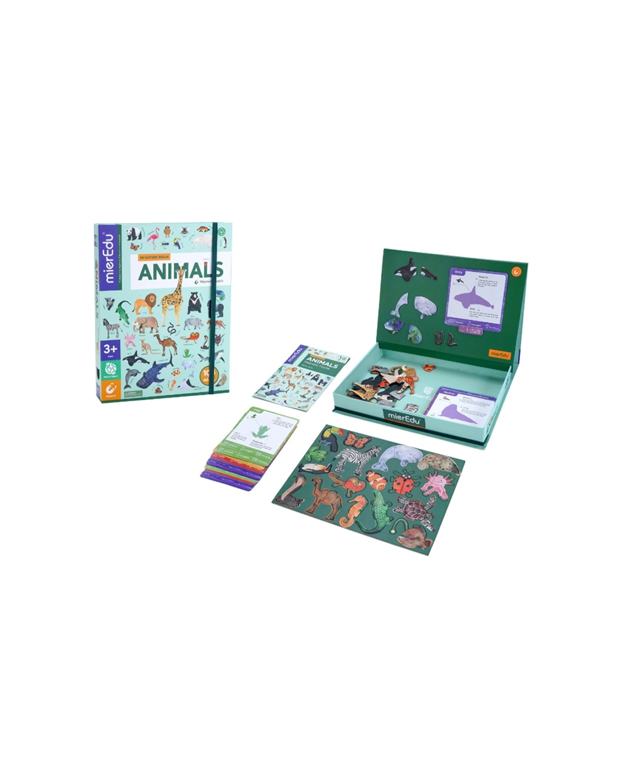 2 Mieredu Magnetic Puzzle All About Animals Educational Kids Children Learning Toy, 2 of 3