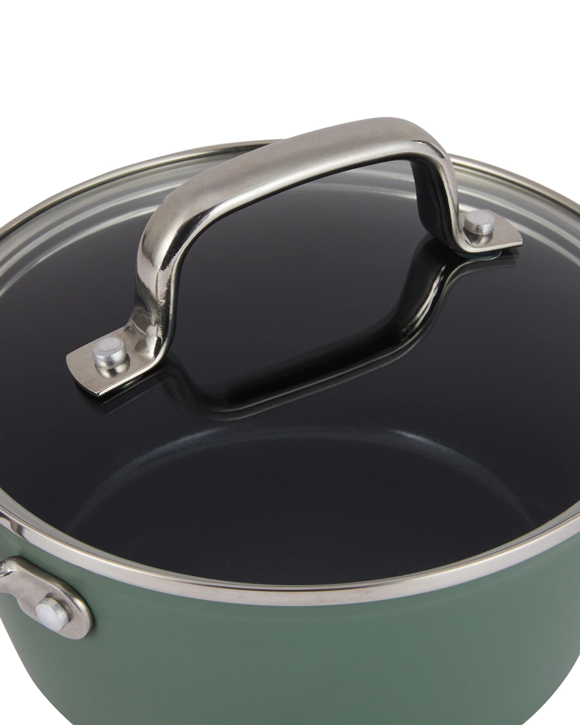 8 4 Piece Ceramic Cookware Set - Green, 8 of 10