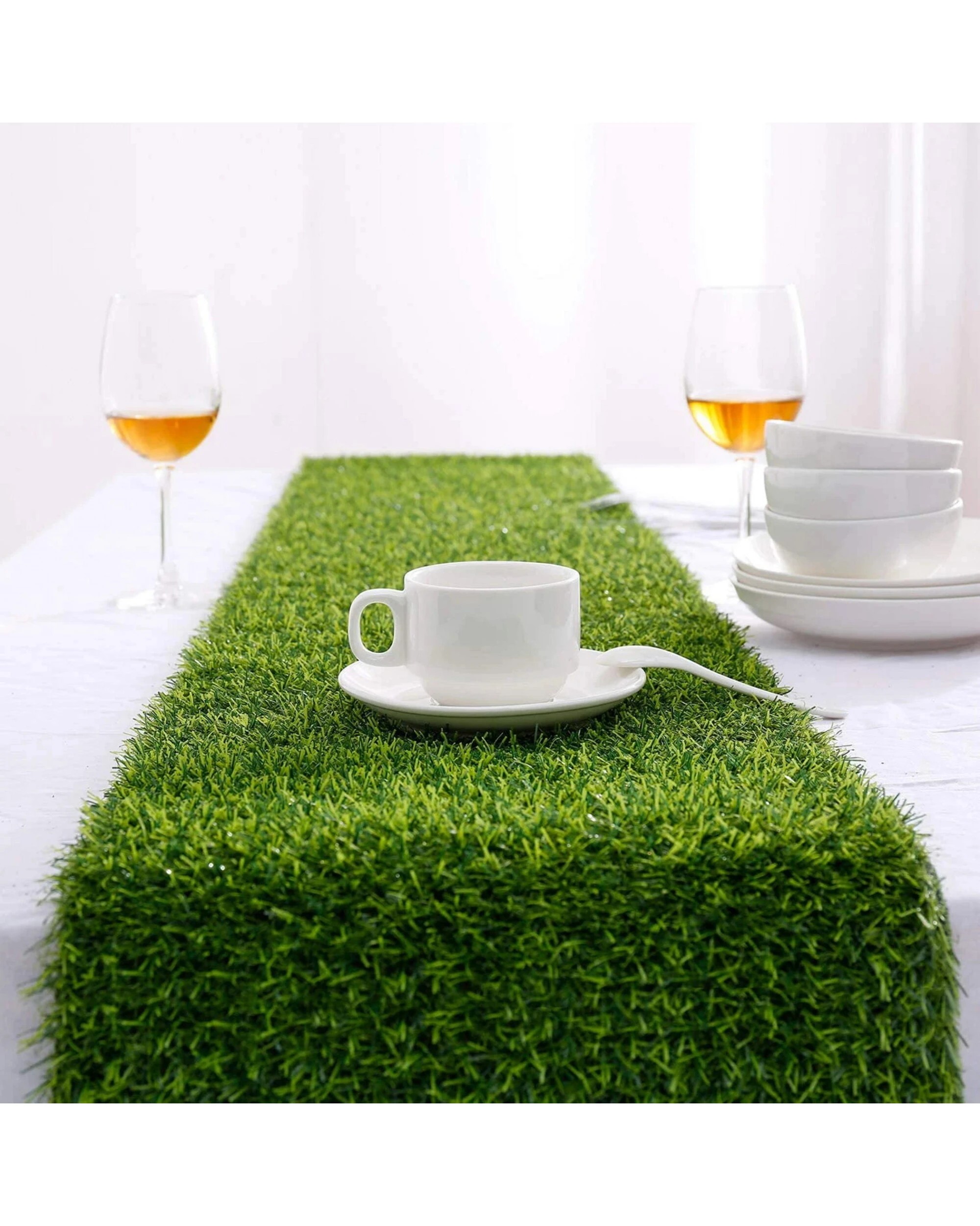 2 Artificial Grass Table Runner, 2 of 3