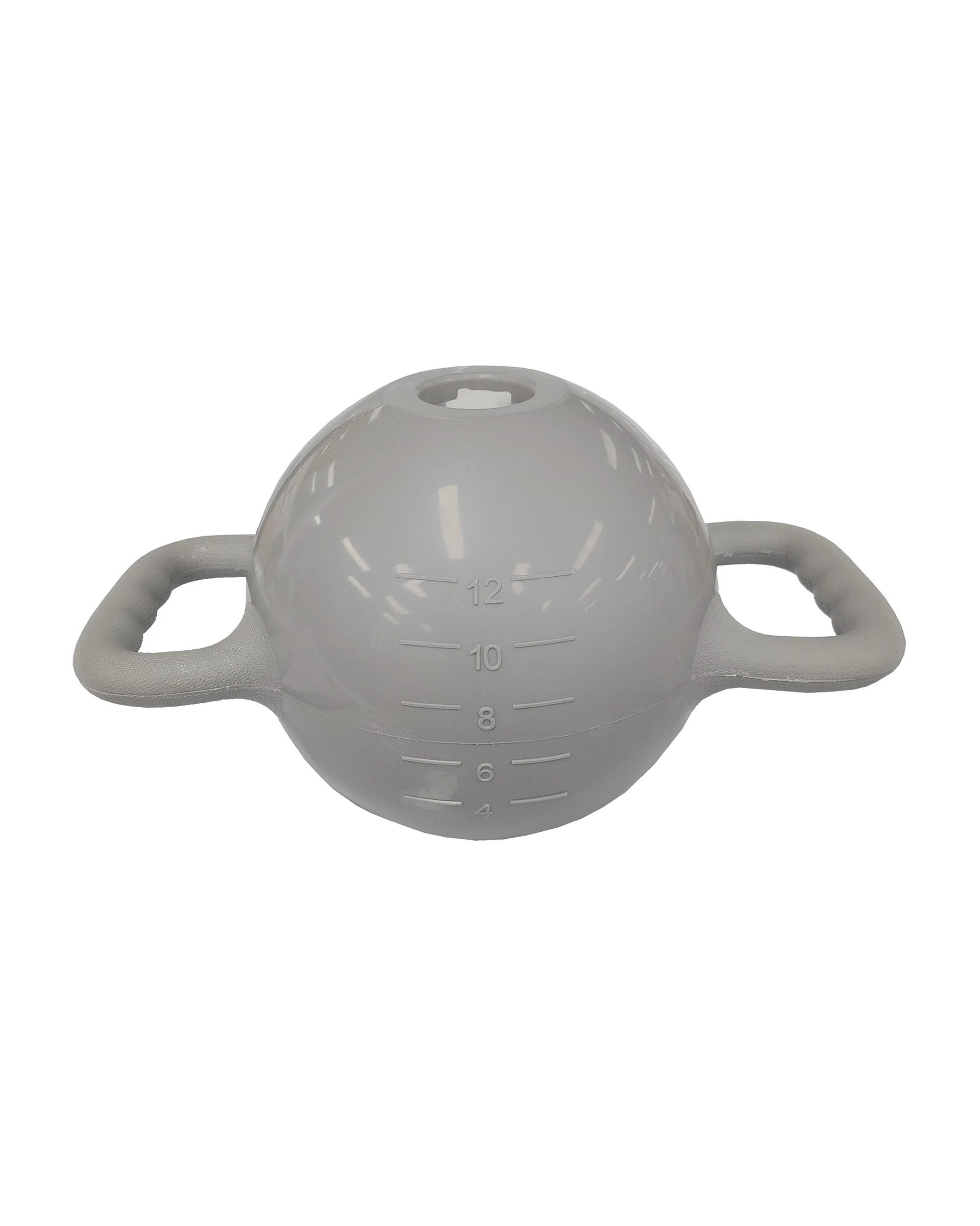 1 Yoga Fitness Kettlebell Water Filled Adjustable 1-6kg Double Handle Heavy Duty Exercise Kettle Bell - Grey, 1 of 1