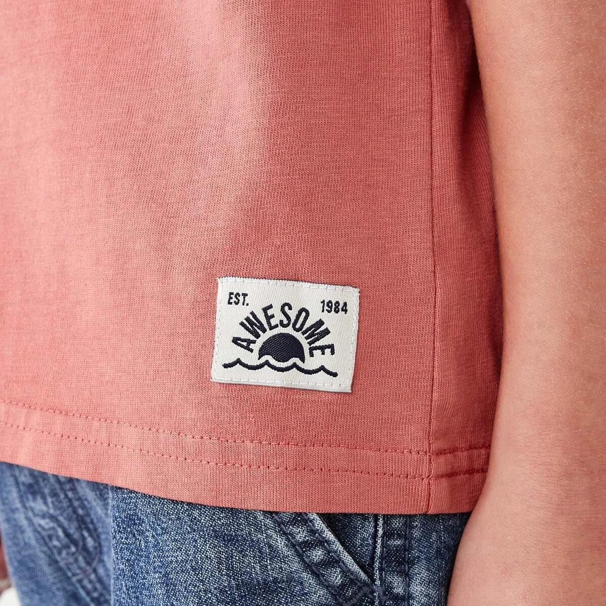 4 Oversized Washed T-shirt WASHED RED, 4 of 8