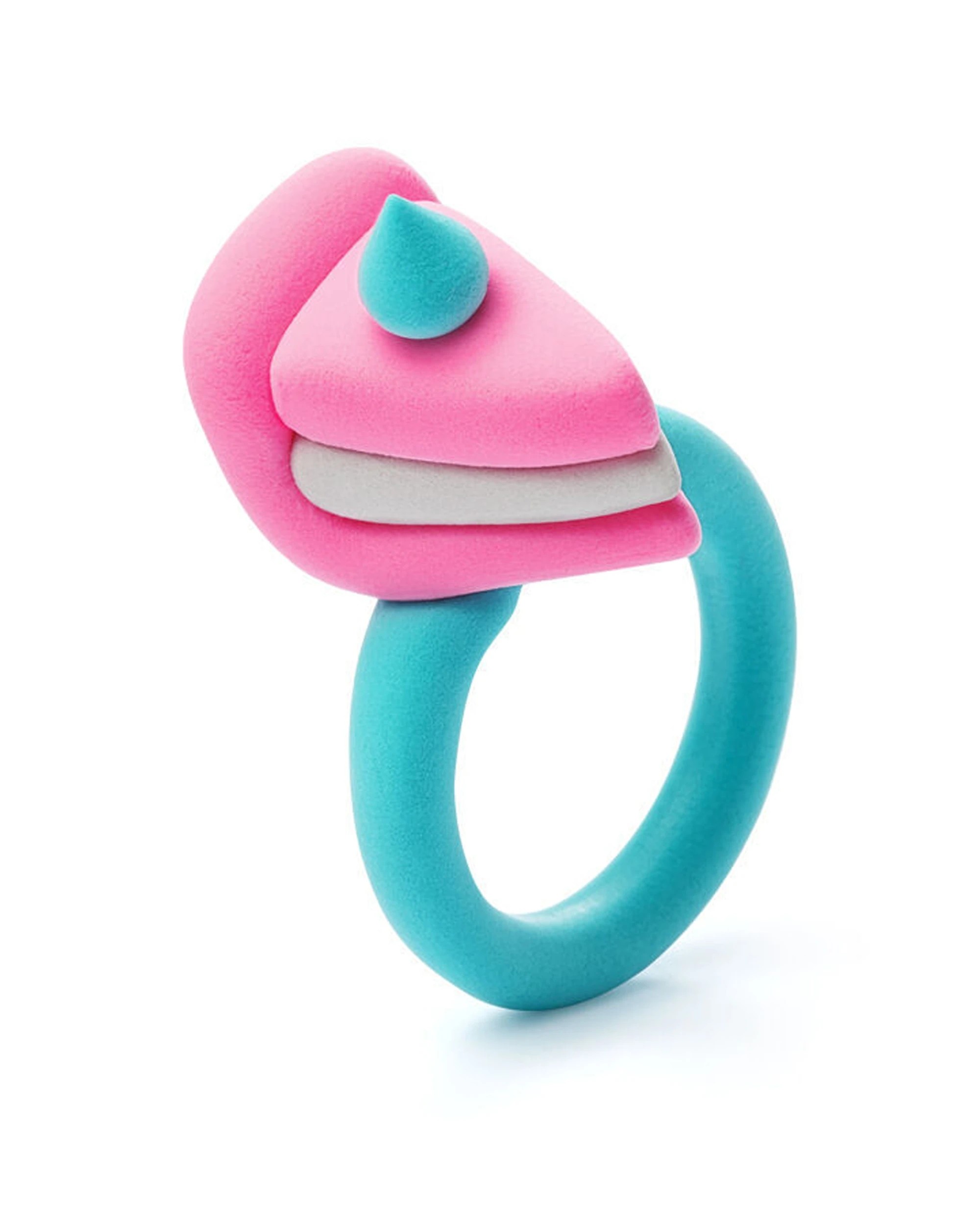 6 Hey Clay Bijou Sweet Rings Modelling Set With 6 Colours & 2 Tools 6PK - Multi, 6 of 7