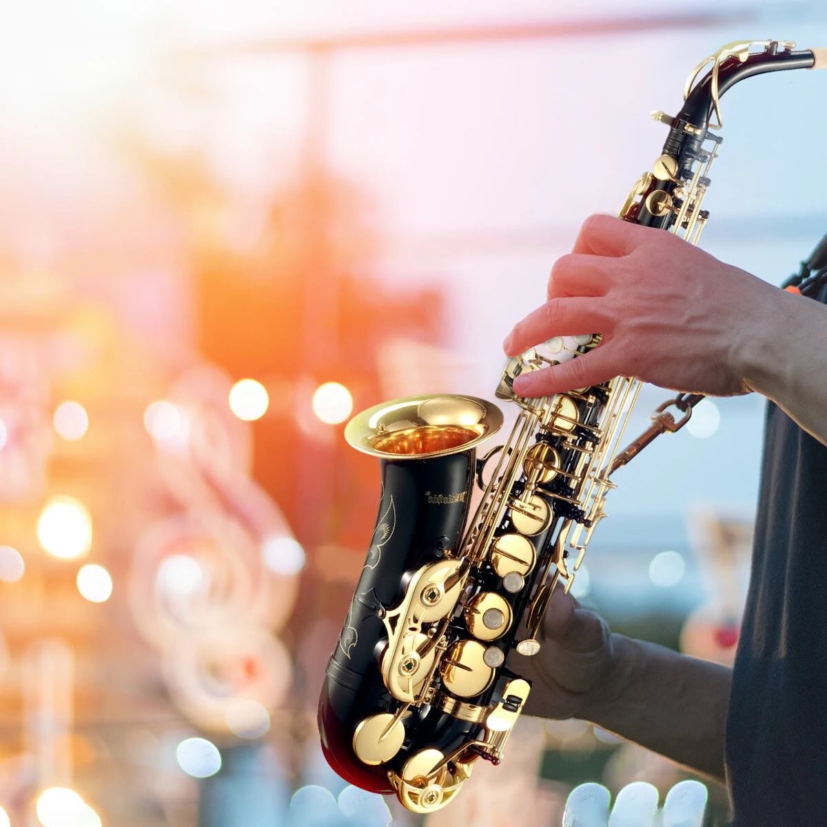 3 AUSWAY Melodic Eb Be E-flat Alto Saxophone Alto Sax for Beginner Student, 3 of 5