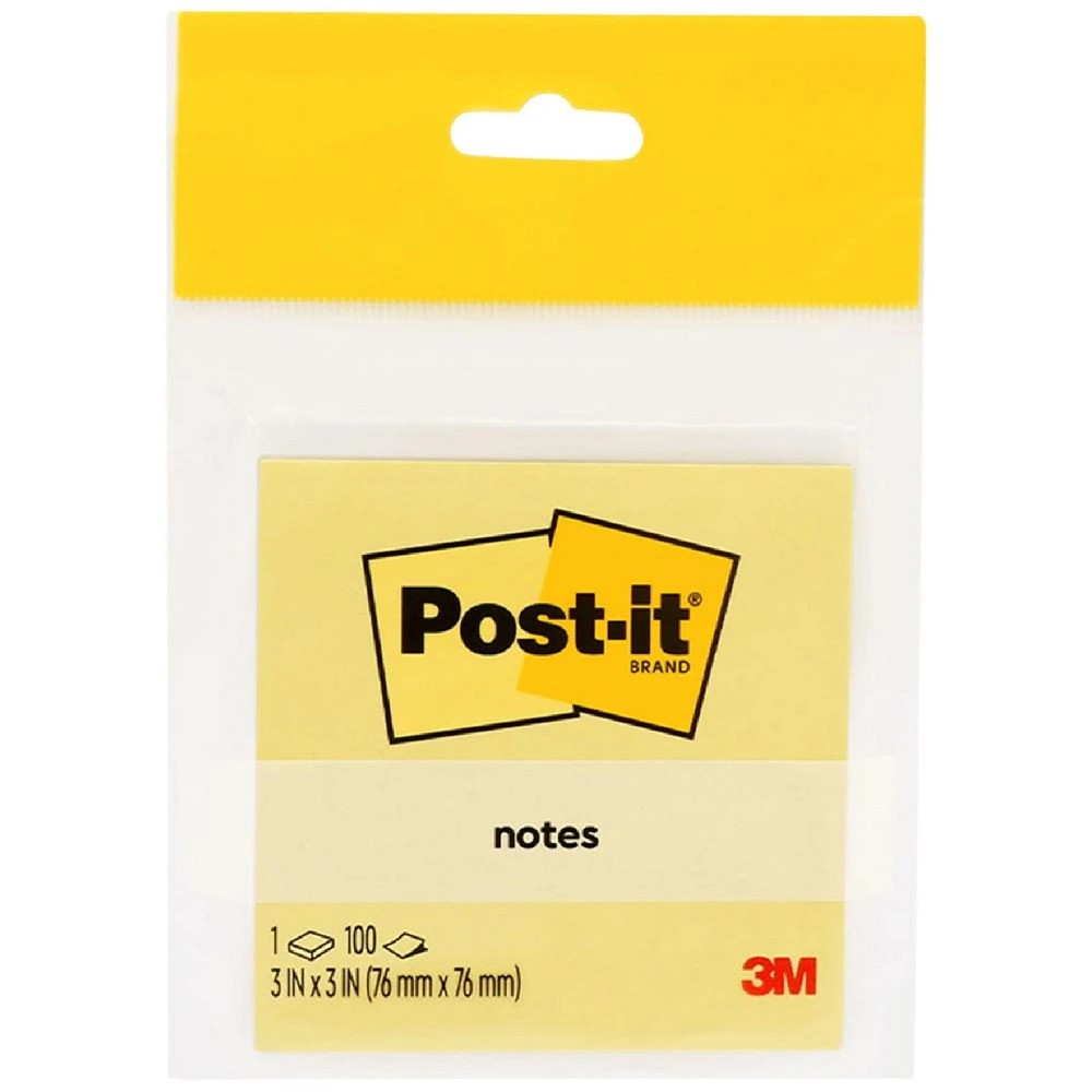1 Post-it Notes 76 x 76mm Yellow 100 Sheets, 1 of 7