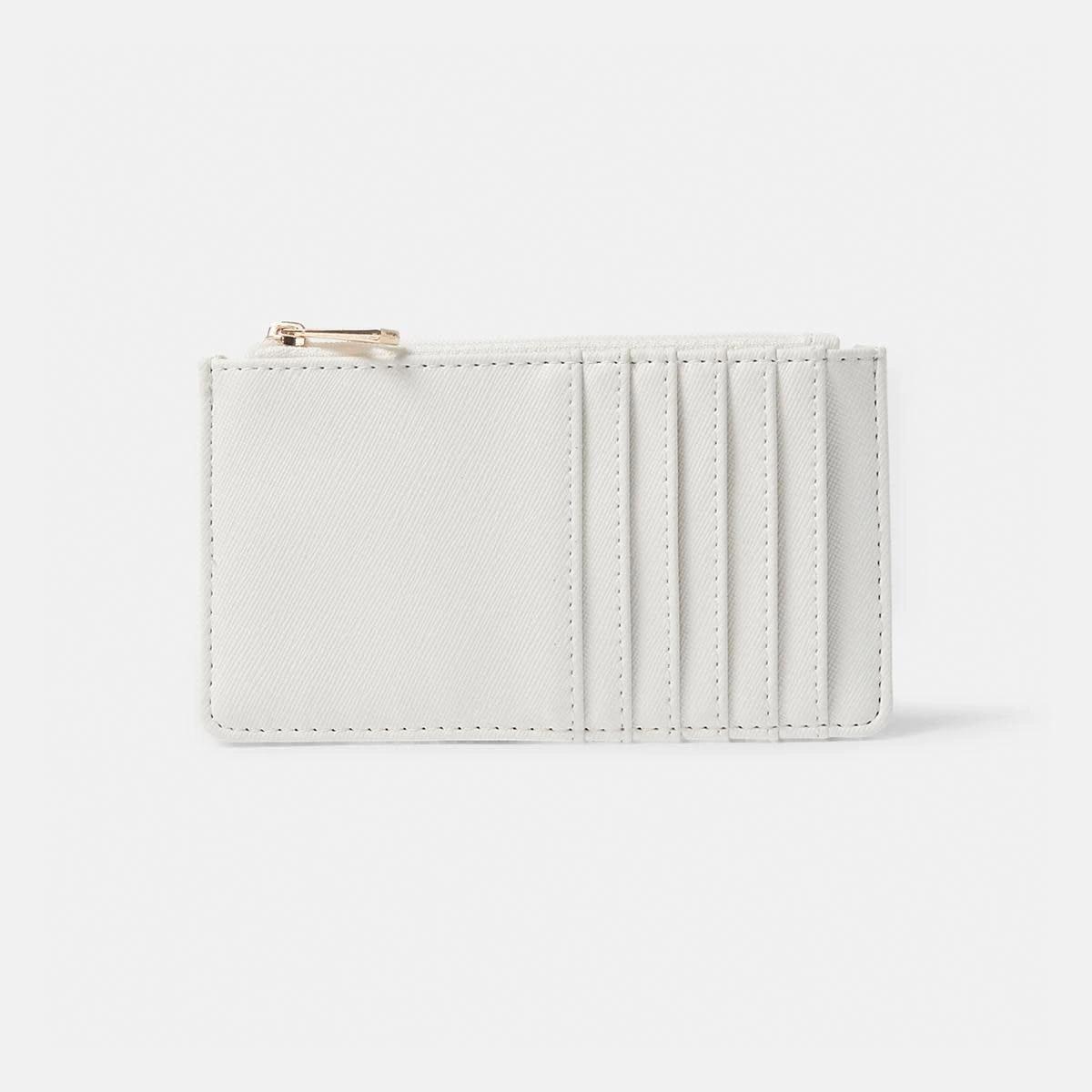 1 Zip Card Purse Fawn White, 1 of 4