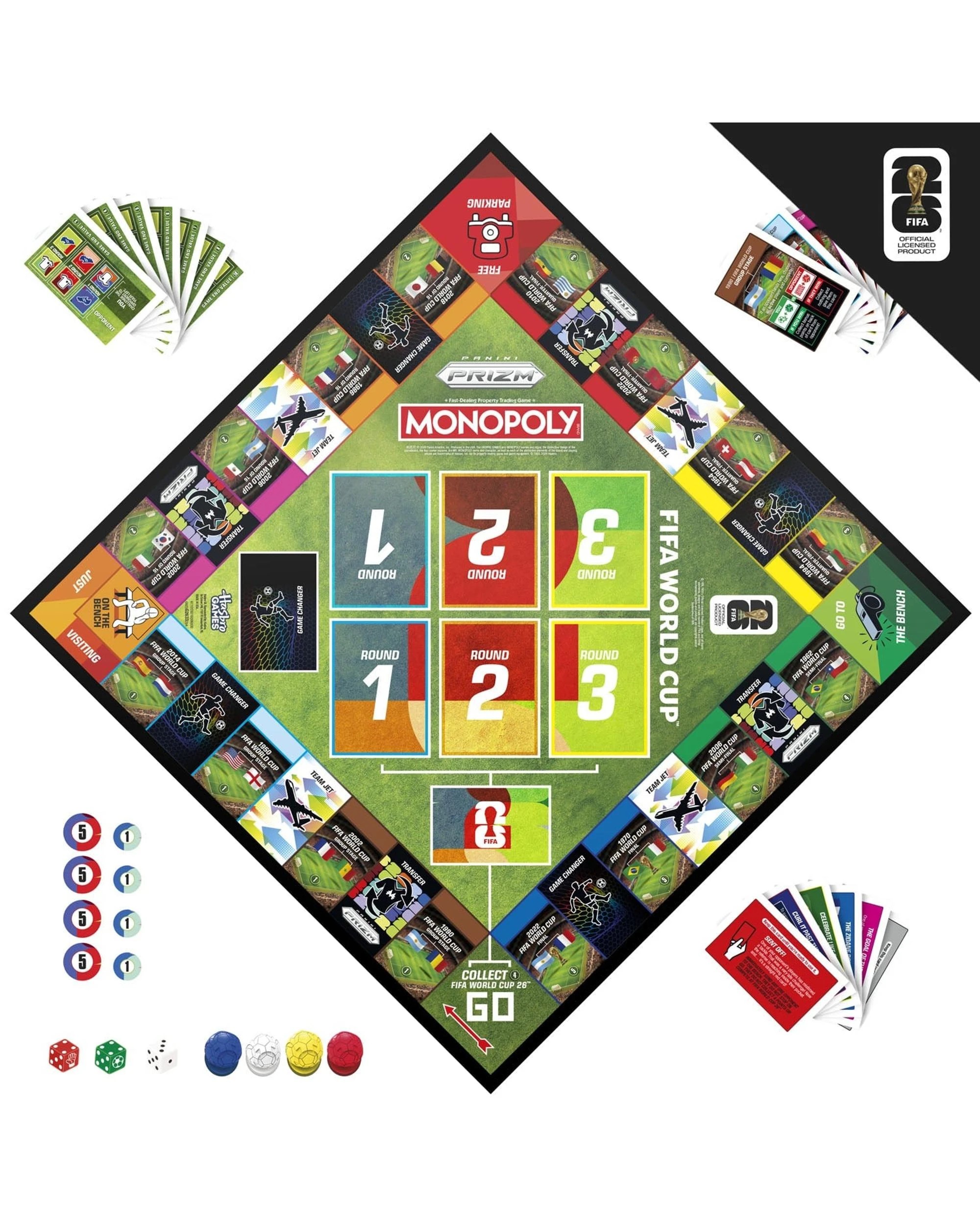 4 Monopoly Panini Prizm: FIFA World Cup Edition Board Game, 4 of 8