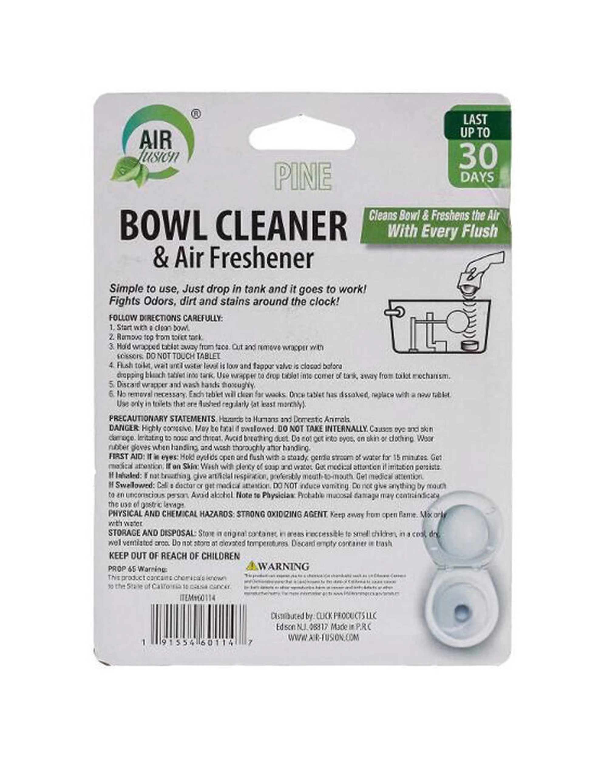 3 Air Fusion 12x 4pc Toilet Bowl Cleaner & Air Freshener Pack Pine - Green, 3 of 3