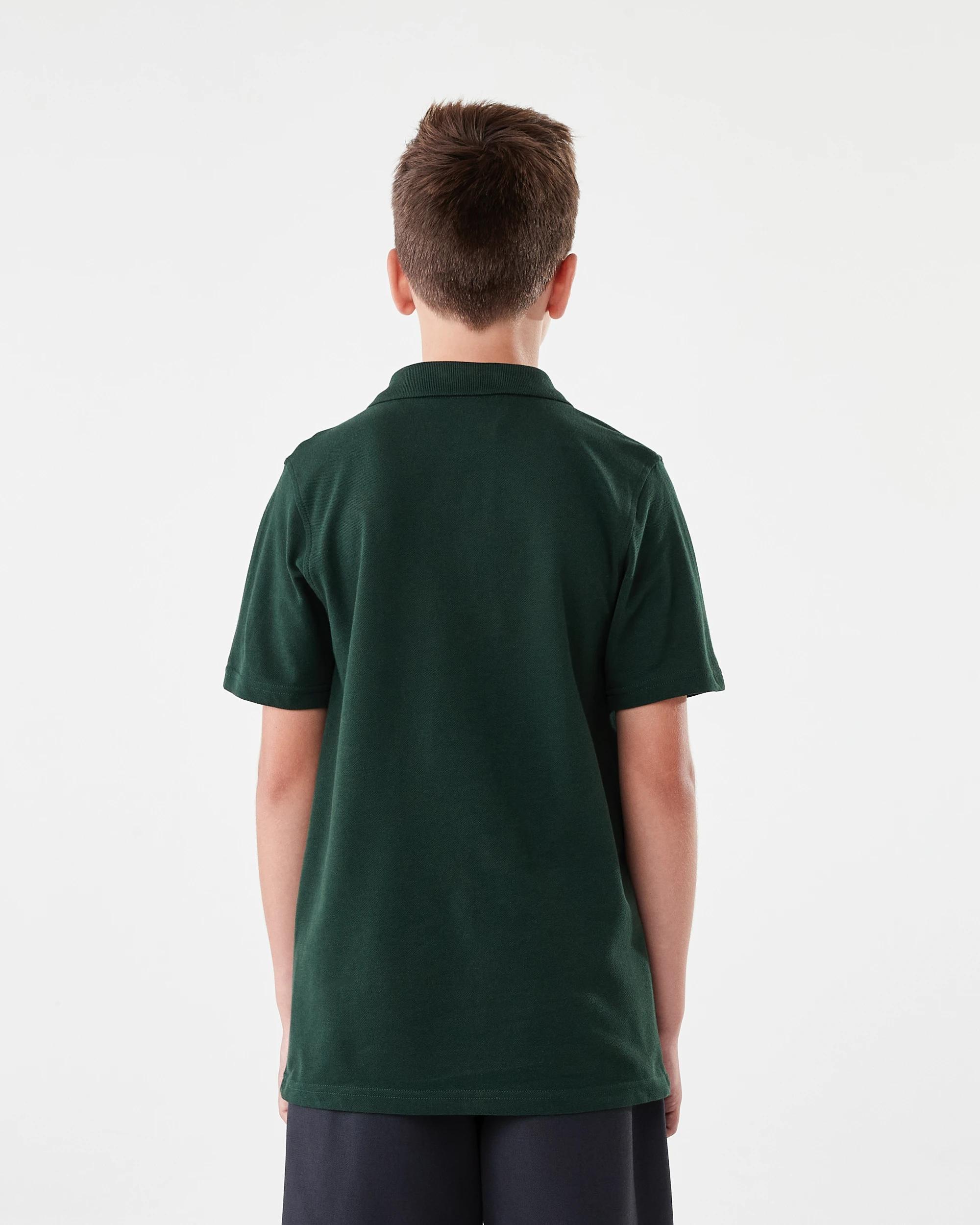 2 School Odour Shield Cotton Polo T-shirt Sycamore, 2 of 6