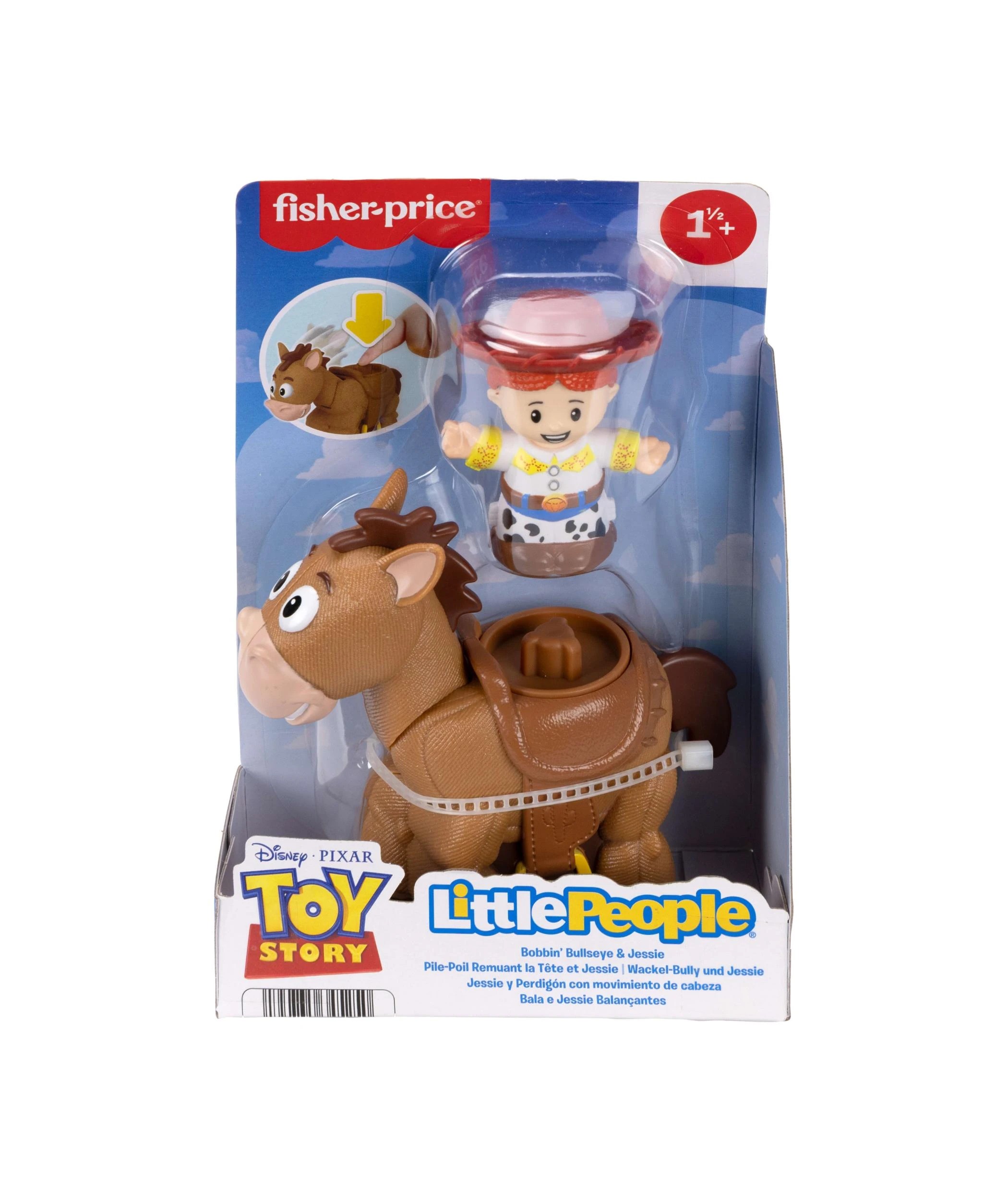 1 Fisher - Price Little People Disney Pixar Toy Story Bobbin’ Bullseye & Jessie Figure Set - Multi, 1 of 6
