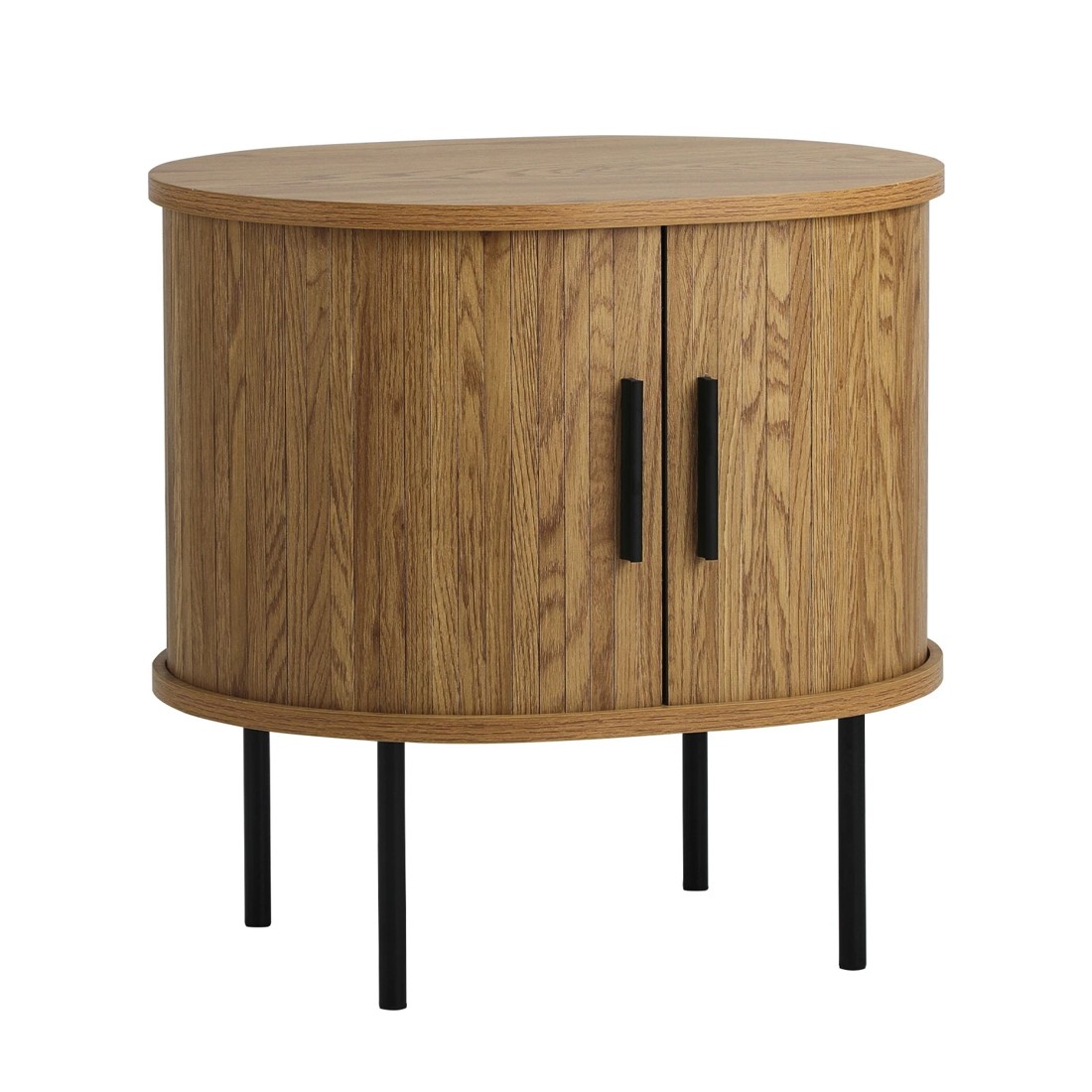 1 Oikiture Bedside Table Side End Tables 2-tier Storage Cabinet
 - Natural, 1 of 10