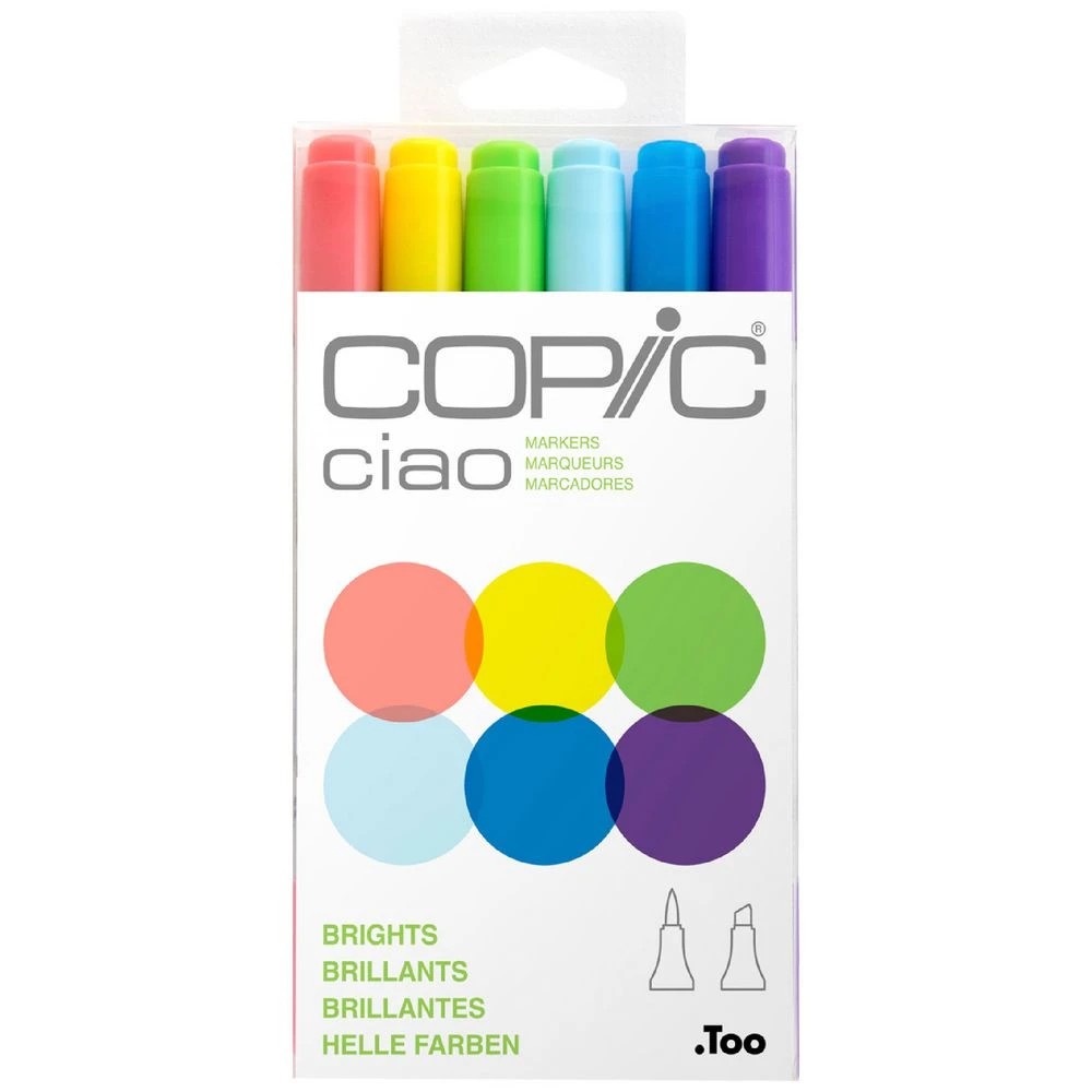 1 Copic Ciao Markers Brights 6 Pack, 1 of 4