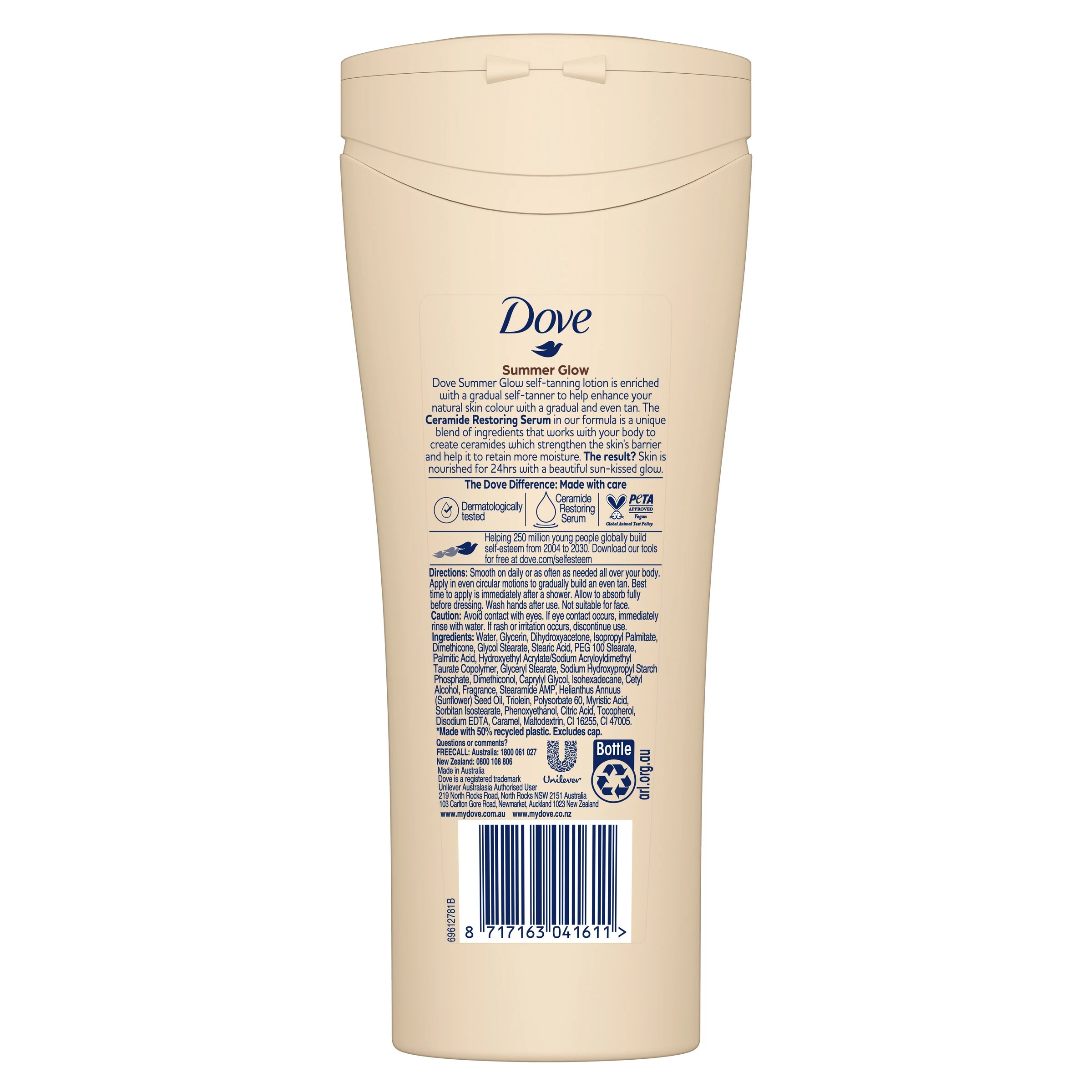 2 Dove Summer Glow Gradual Tan Body Lotion Medium to Dark 250ml, 2 of 10