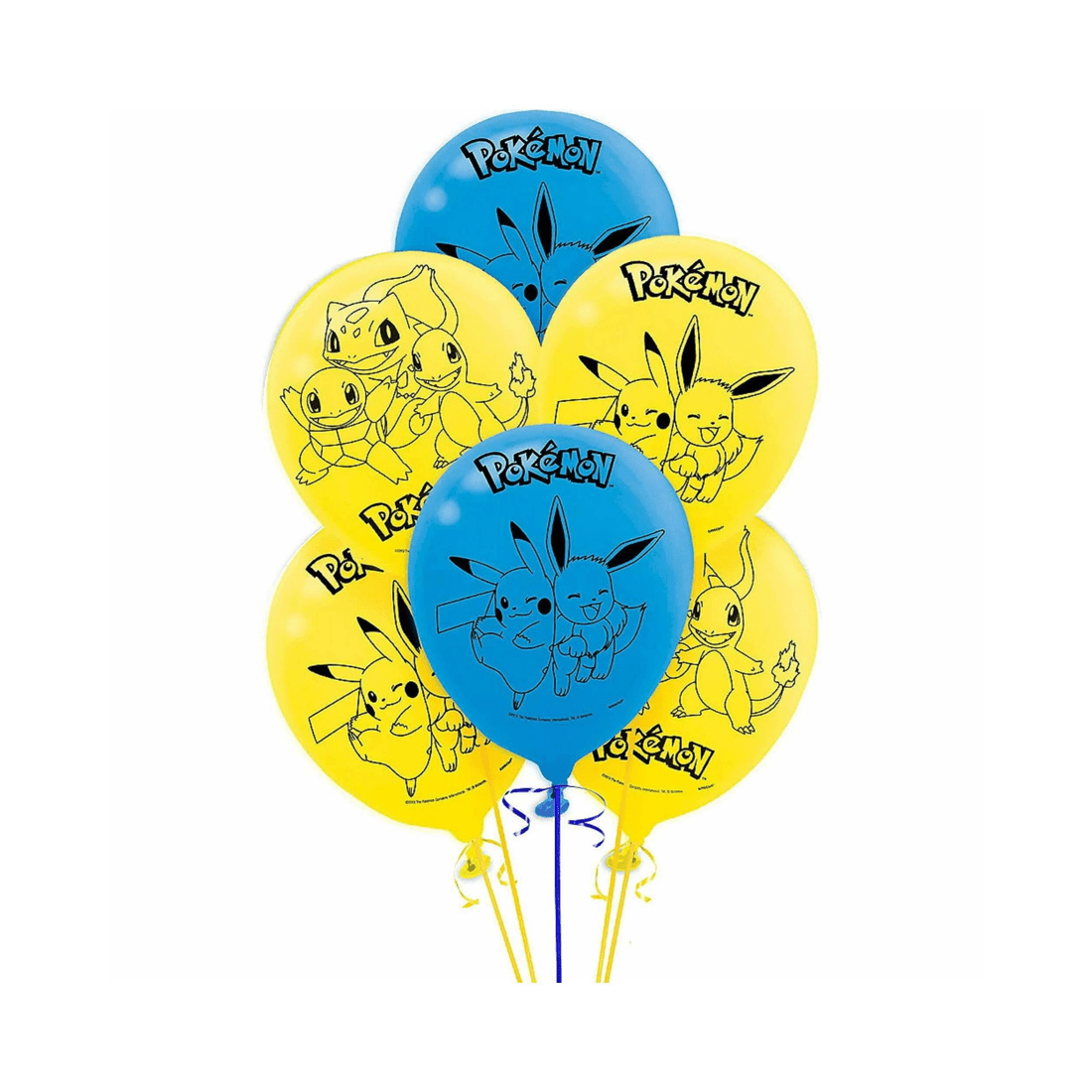 1 Amscan Pokemon Classic Balloons Pack of 6, 1 of 1