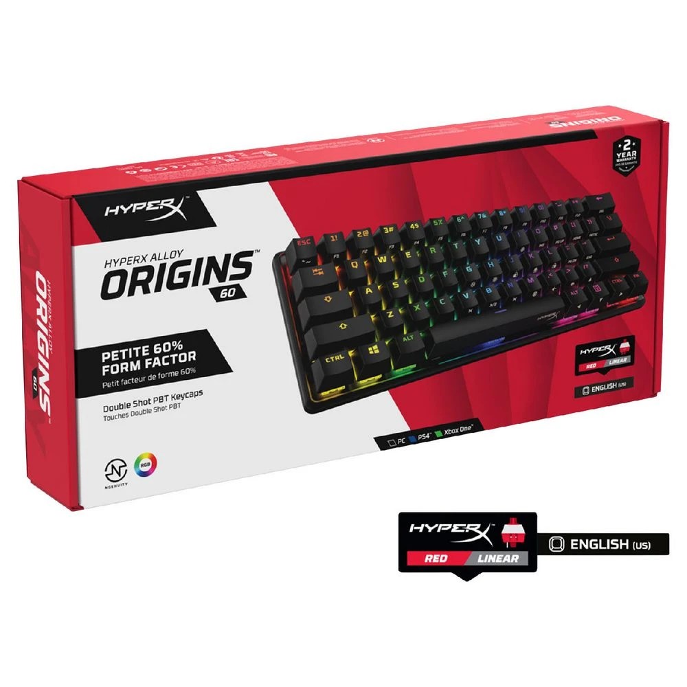 9 HyperX Alloy Origins 60 Mechanical Keyboard HX Red Switch, 9 of 9