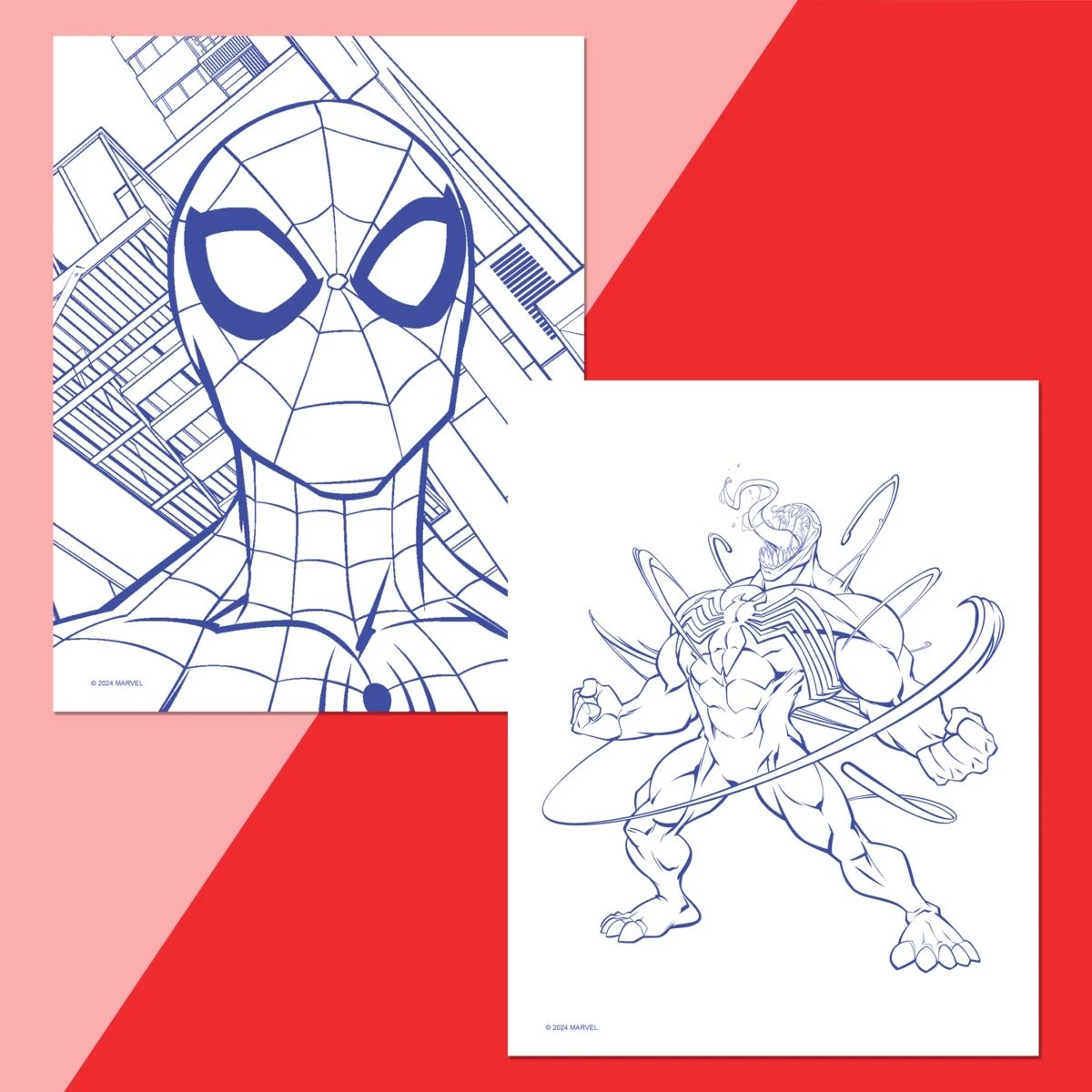 4 Marvel Spider-Man Kaleidoscope Colour-Me Magnets + Colouring Book, 4 of 6