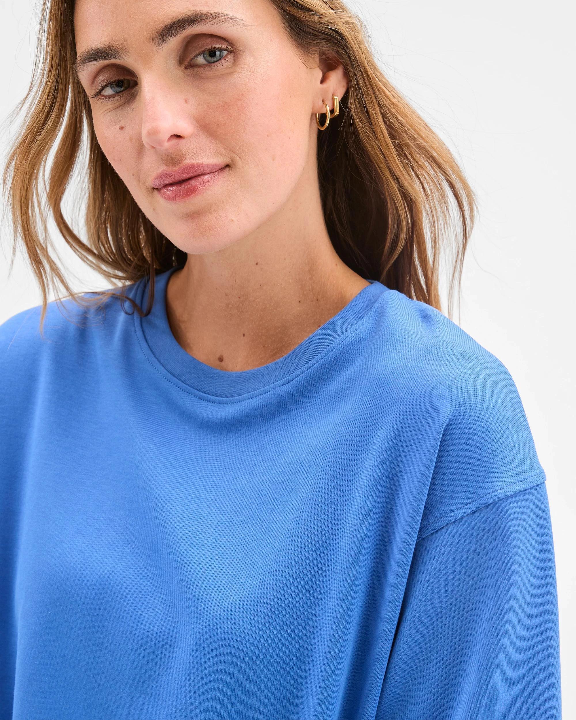 4 Target Australian Cotton Heavyweight Boxy T-Shirt BLUE BONNET, 4 of 5