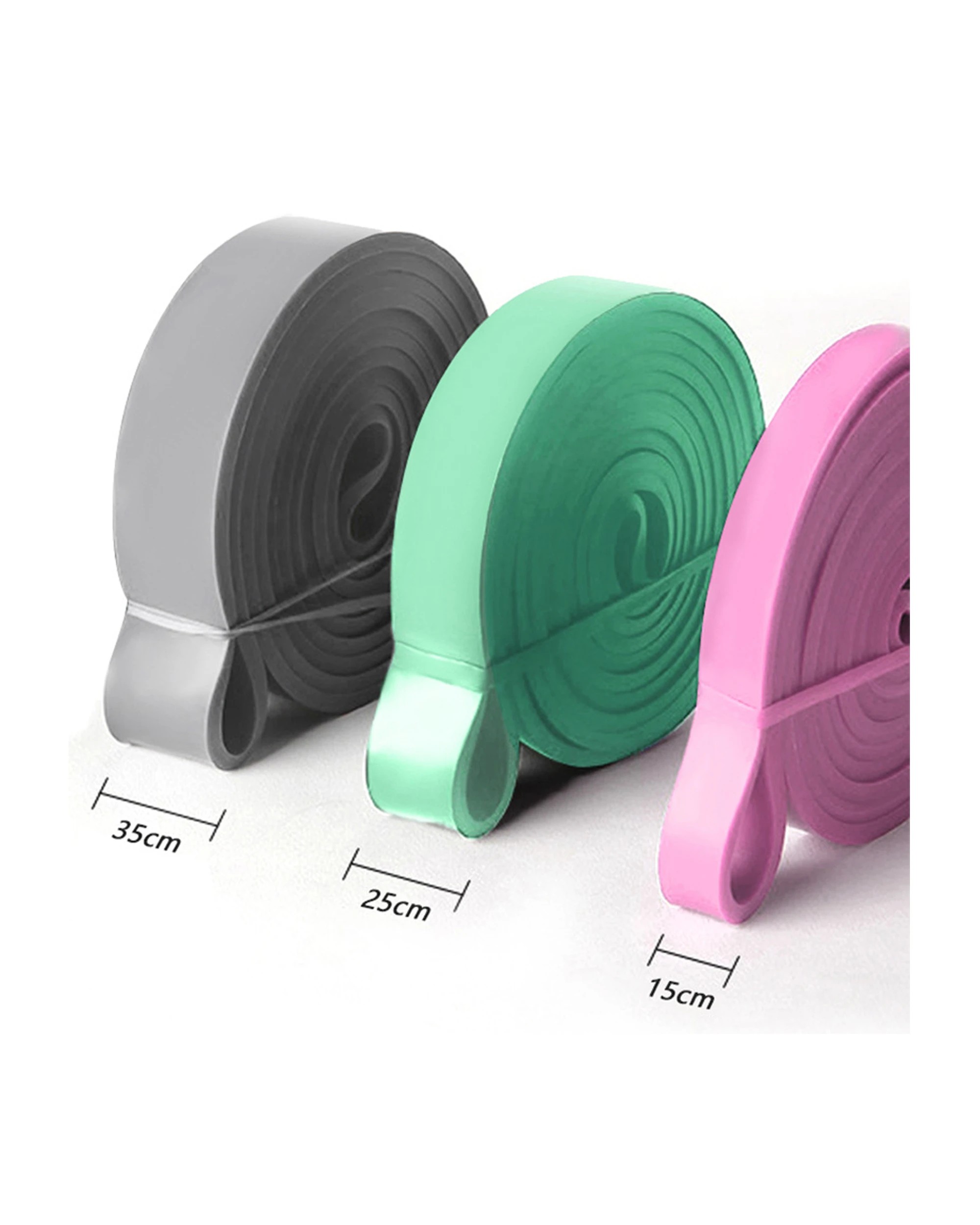 2 TODO Heavy Duty Resistance Bands 3 Set Exercise Pilates Yoga Physio Band 9-36kg Carry Bag, 2 of 4