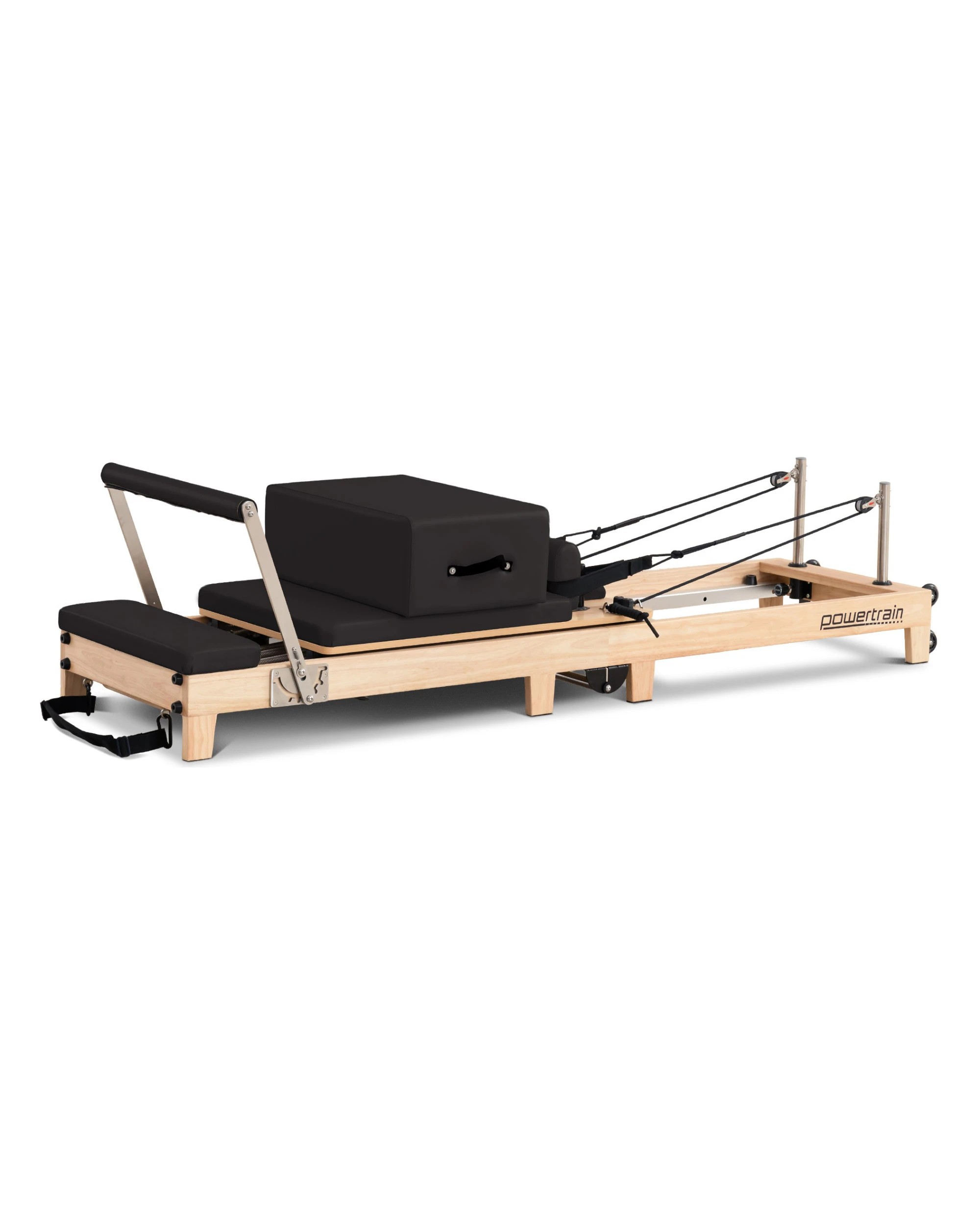 5 Powertrain Selina Pilates Reformer Machine Wooden Folding Multifunctional Home Gym, 5 of 9