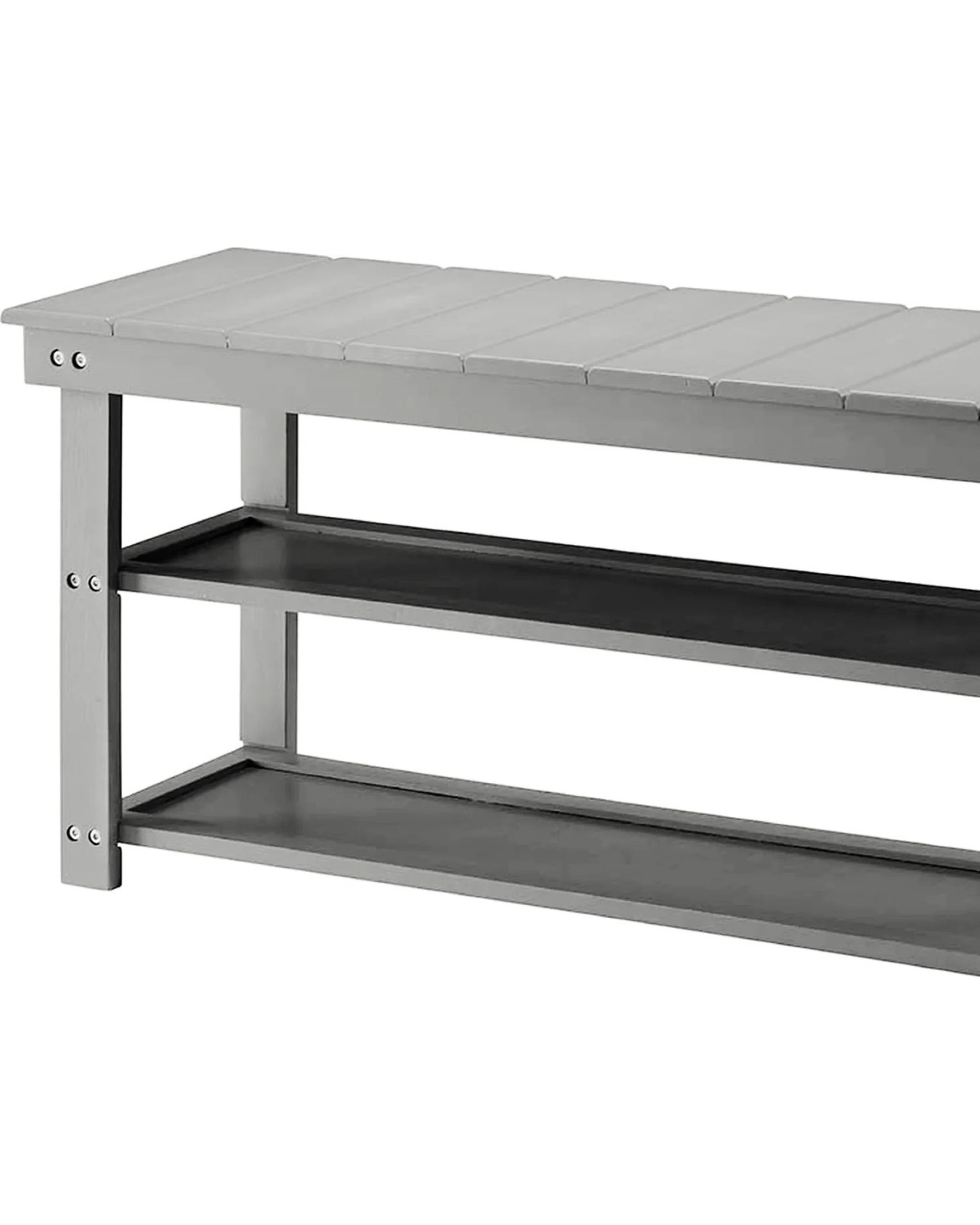 5 Sarantino Maeve Shoe Storage Bench - Grey, 5 of 8