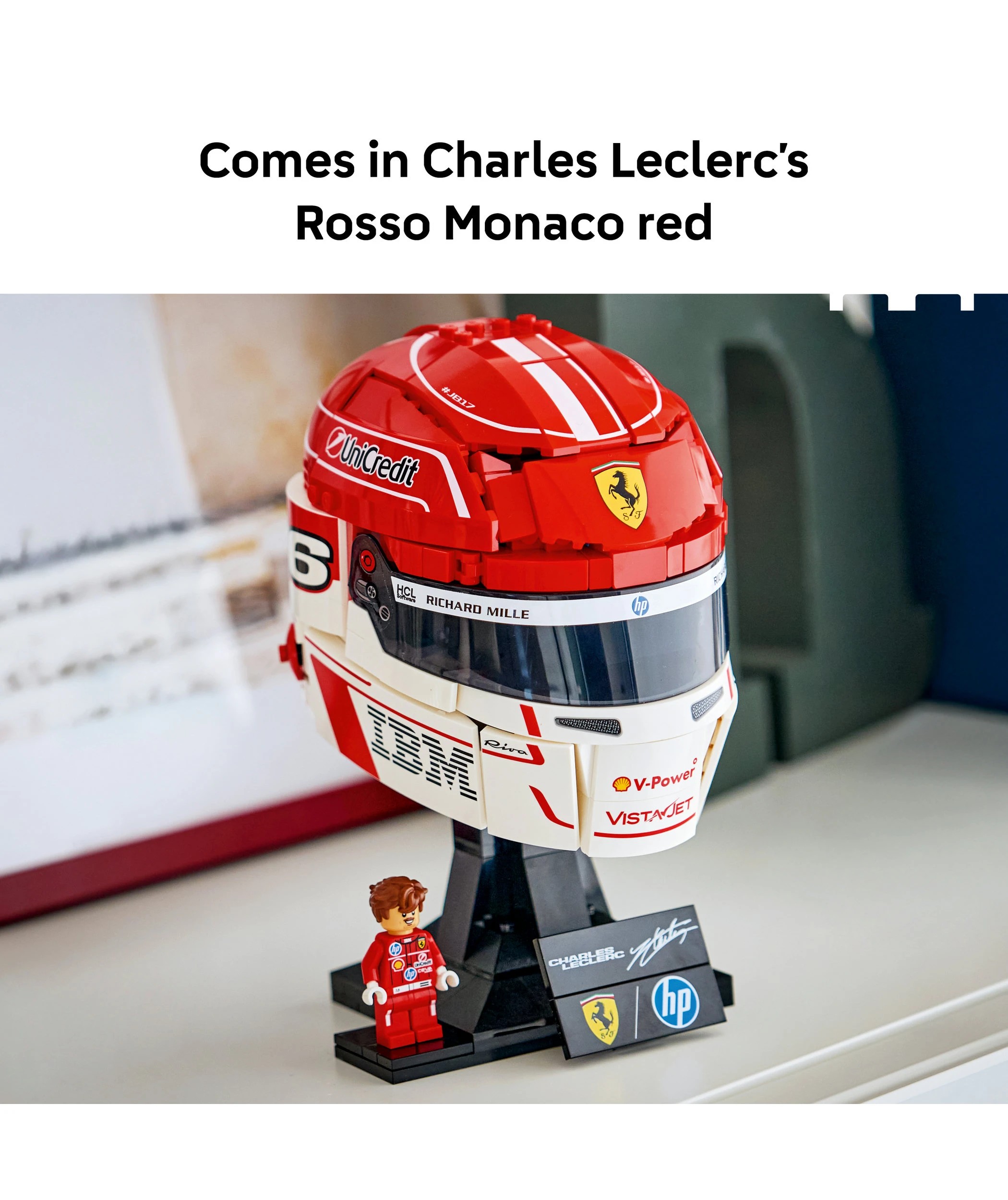 4 LEGO Editions Formula 1 Scuderia Ferrari HP Charles Leclerc Helmet 43014, 4 of 10