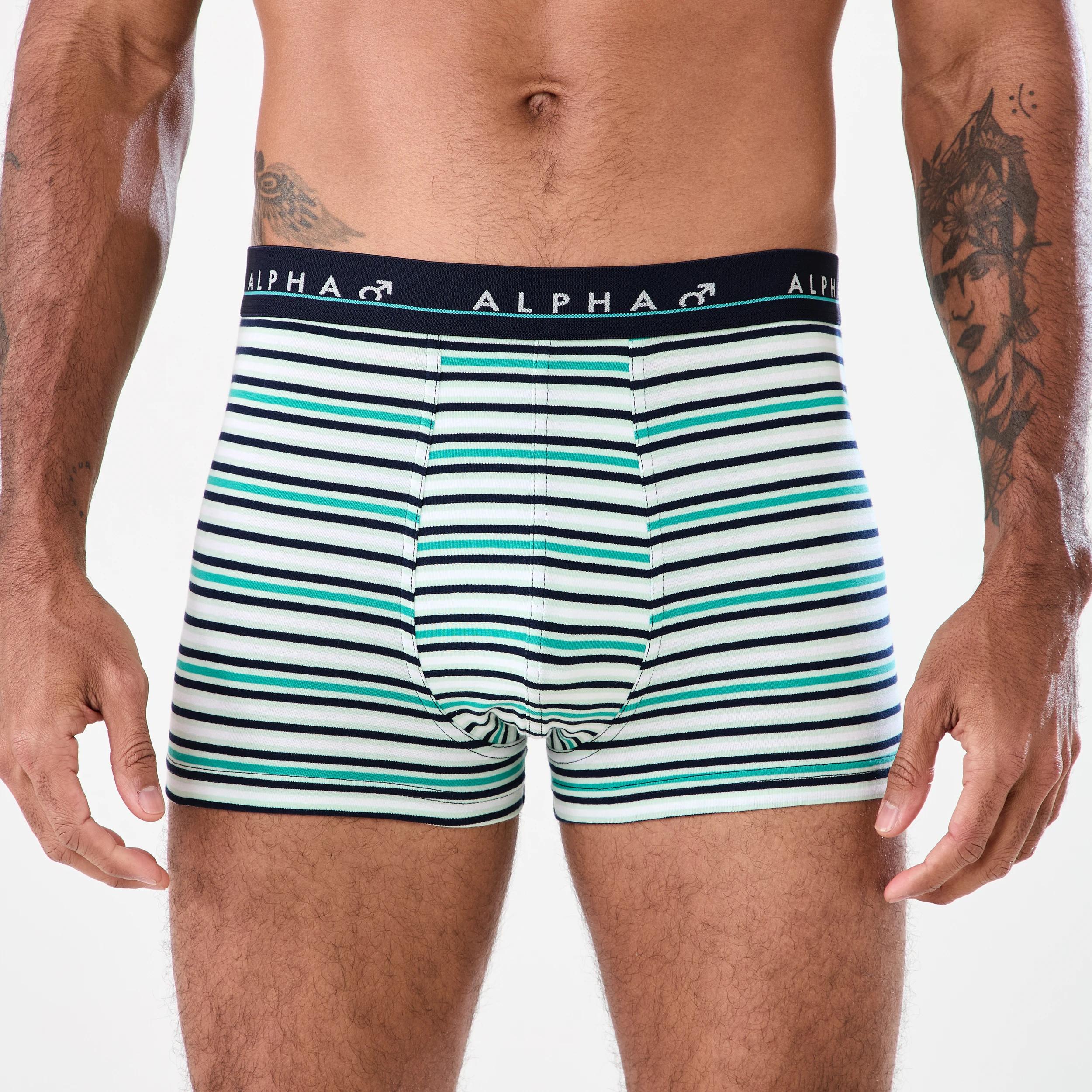 6 5 Pack Stripe and Plain Trunks Miami Strp, 6 of 10