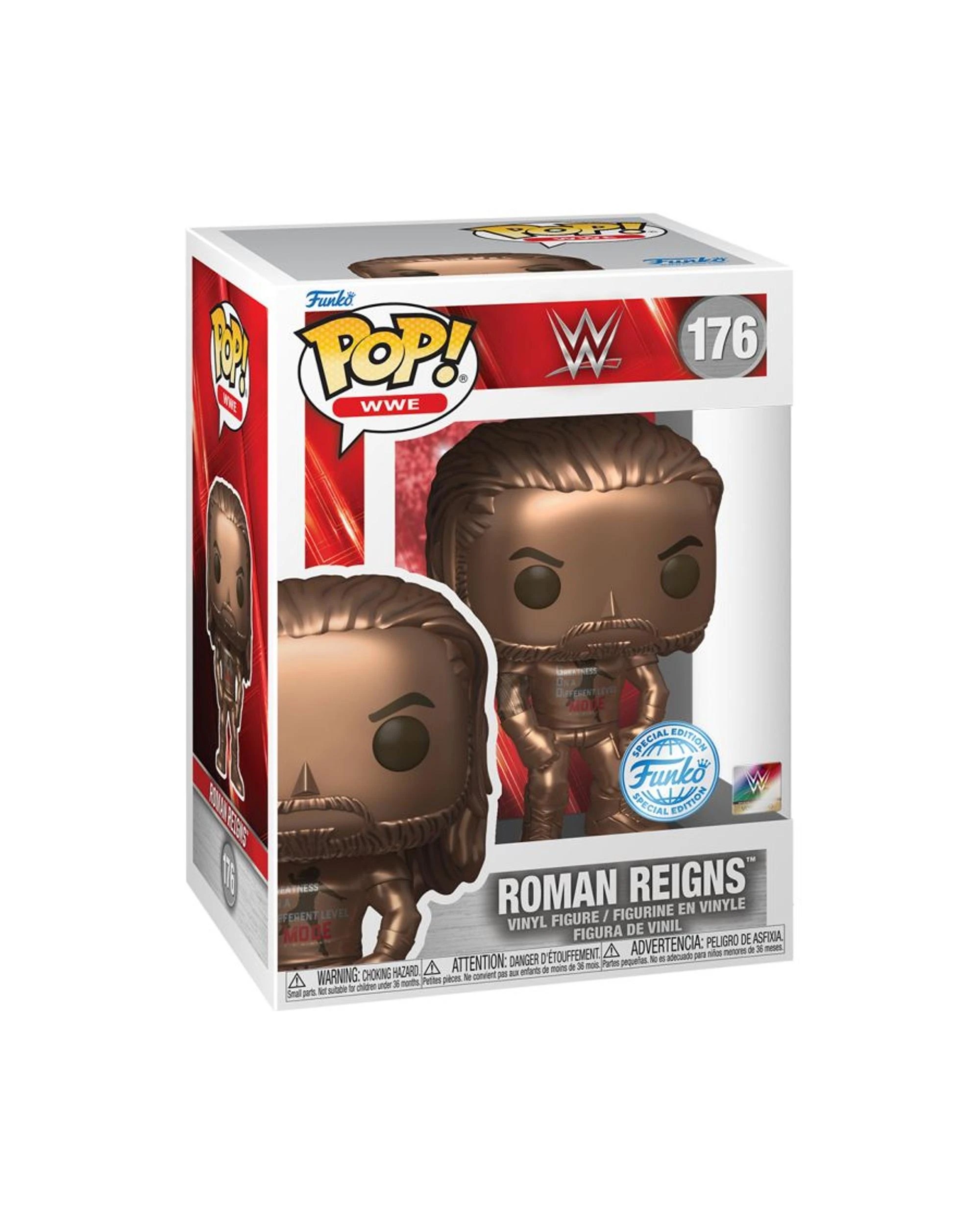 3 WWE Roman Reigns Entrance Bronze Funko POP! Vinyl, 3 of 3