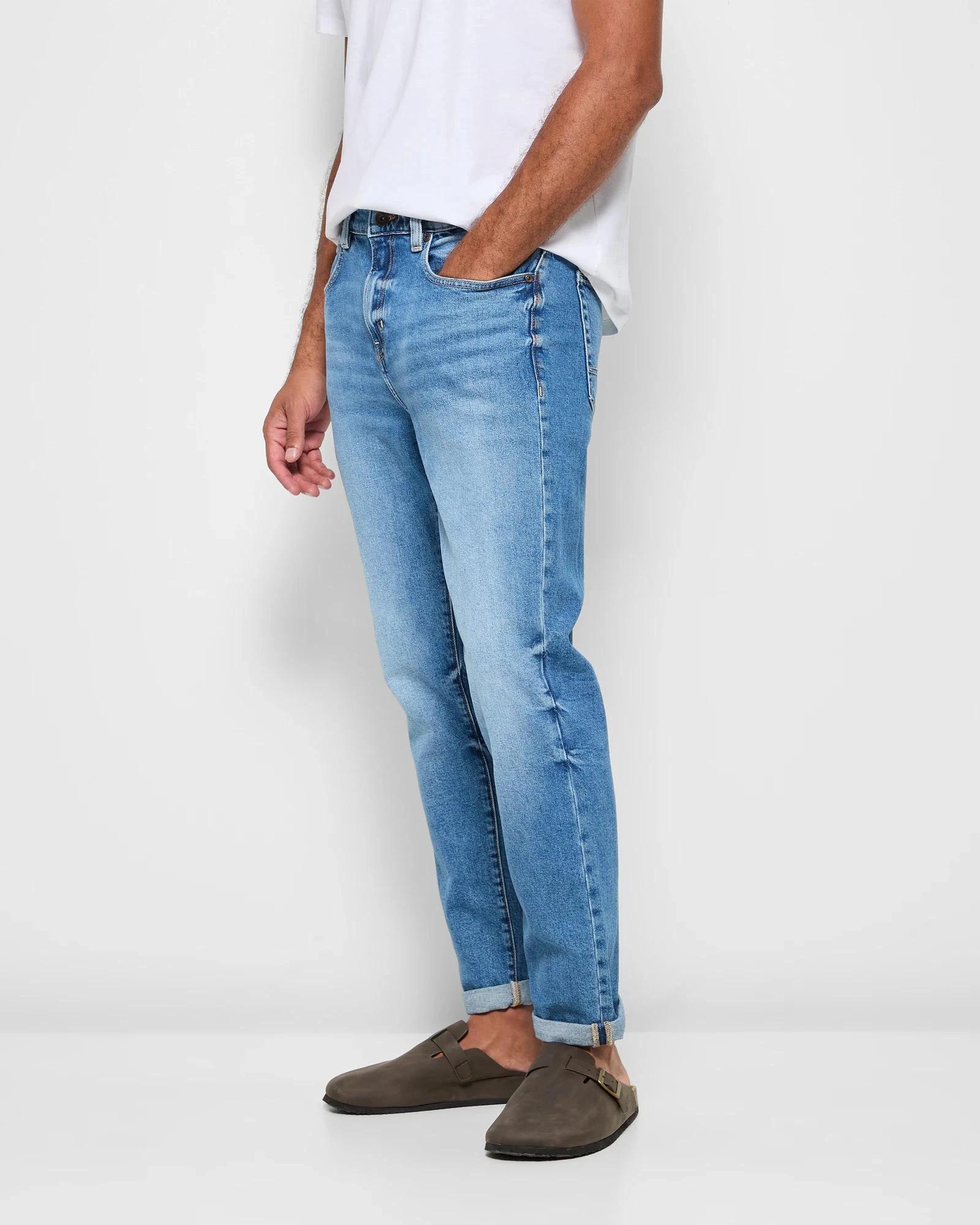 4 Target Denim Tapered Denim Jeans MIDDLE BLUE, 4 of 4