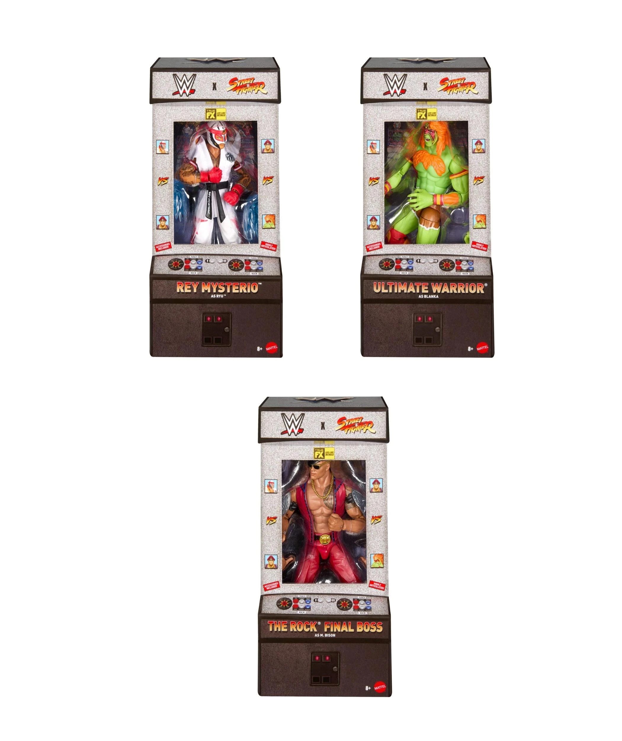 1 WWE x Street Fighter Action Figures - Assorted - Multi, 1 of 3