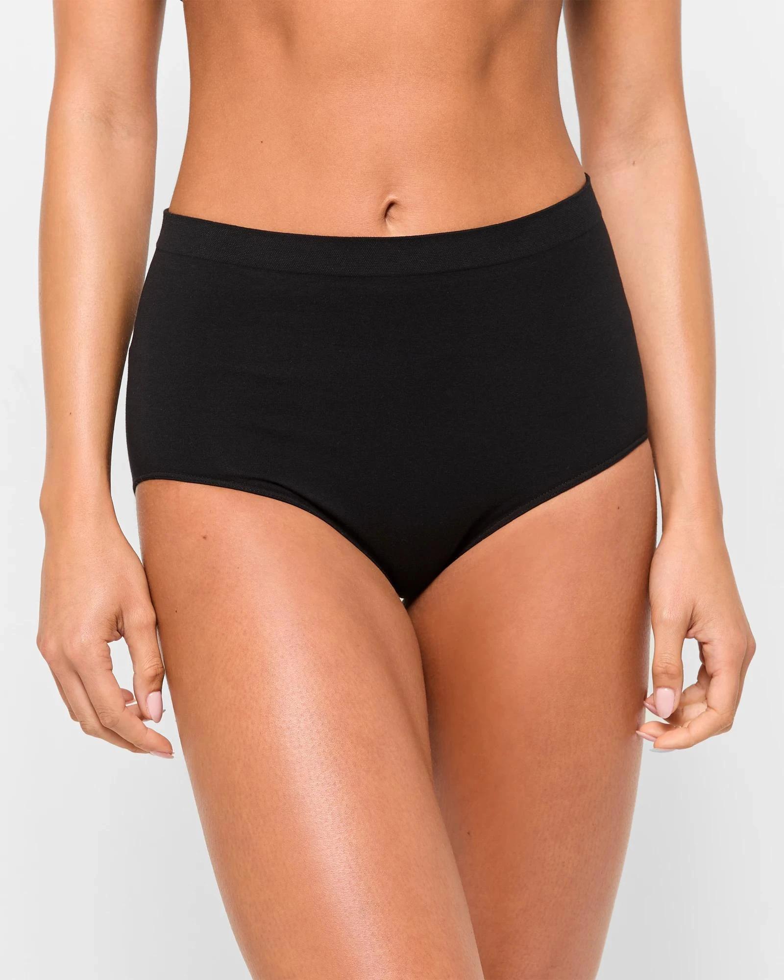 2 Target Australian Cotton Blend 2 Pack Seamfree Full Briefs BLACK, 2 of 4