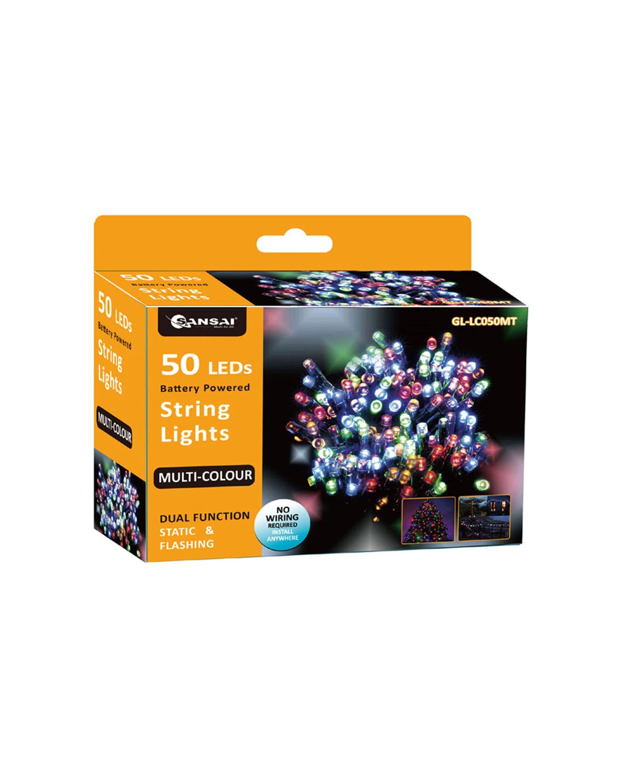 3 Sansai 2x 50 LED Battery Lumini Decorative Christmas String Lights - Multi, 3 of 3