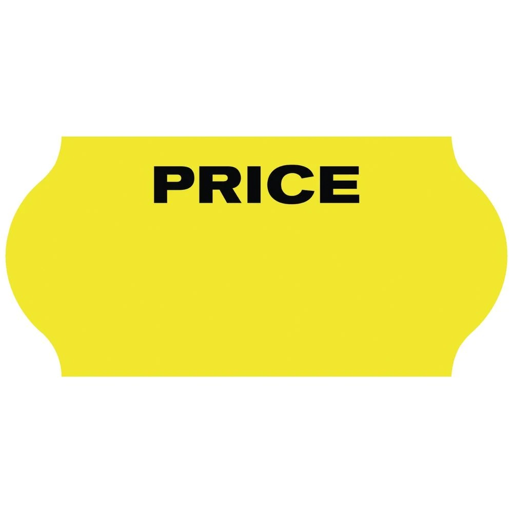 2 Avery Price Display Label Yellow 26 x 16mm 250 Pack, 2 of 2
