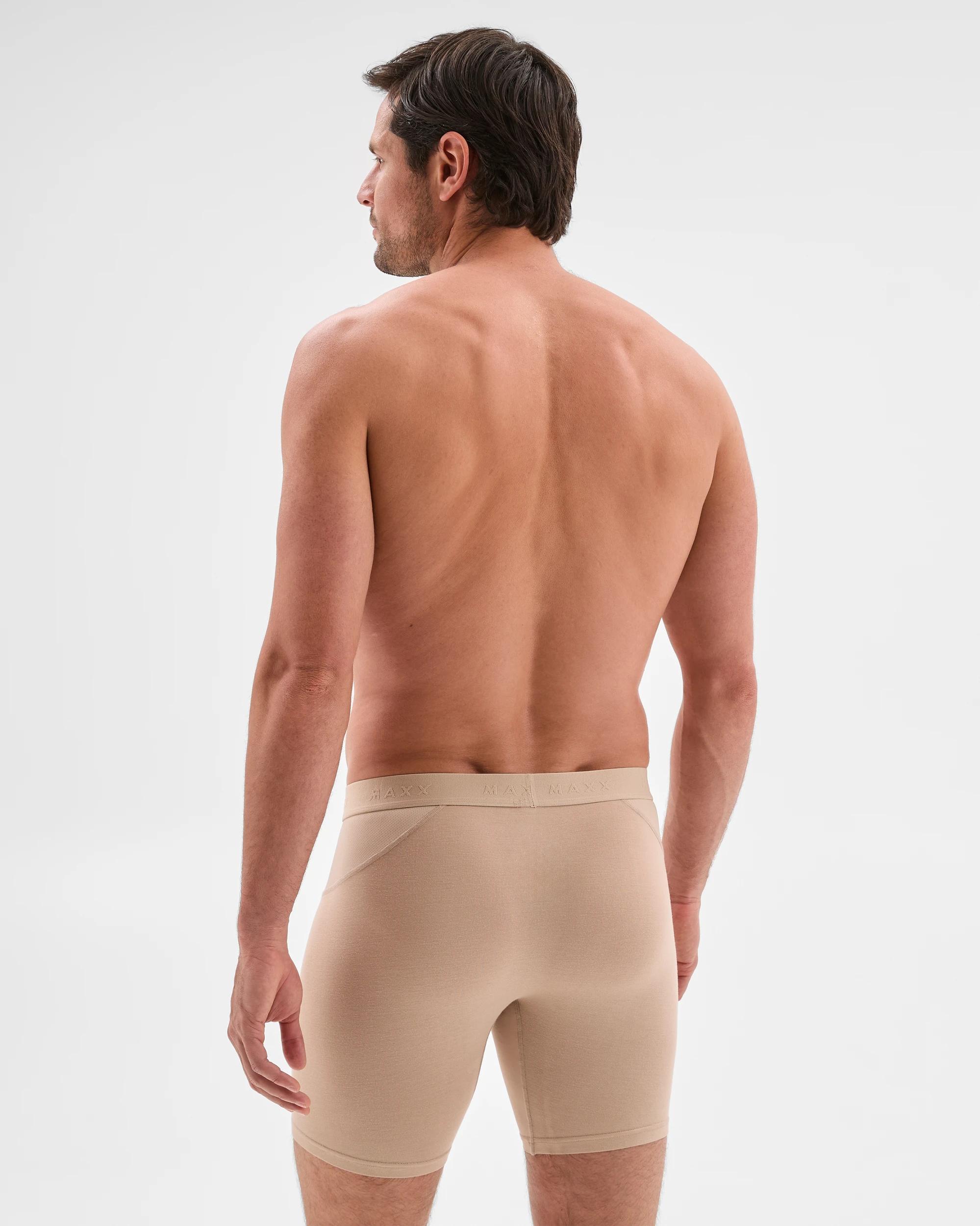 2 Mens Premium Bamboo Trunks - Maxx TAUPE, 2 of 3