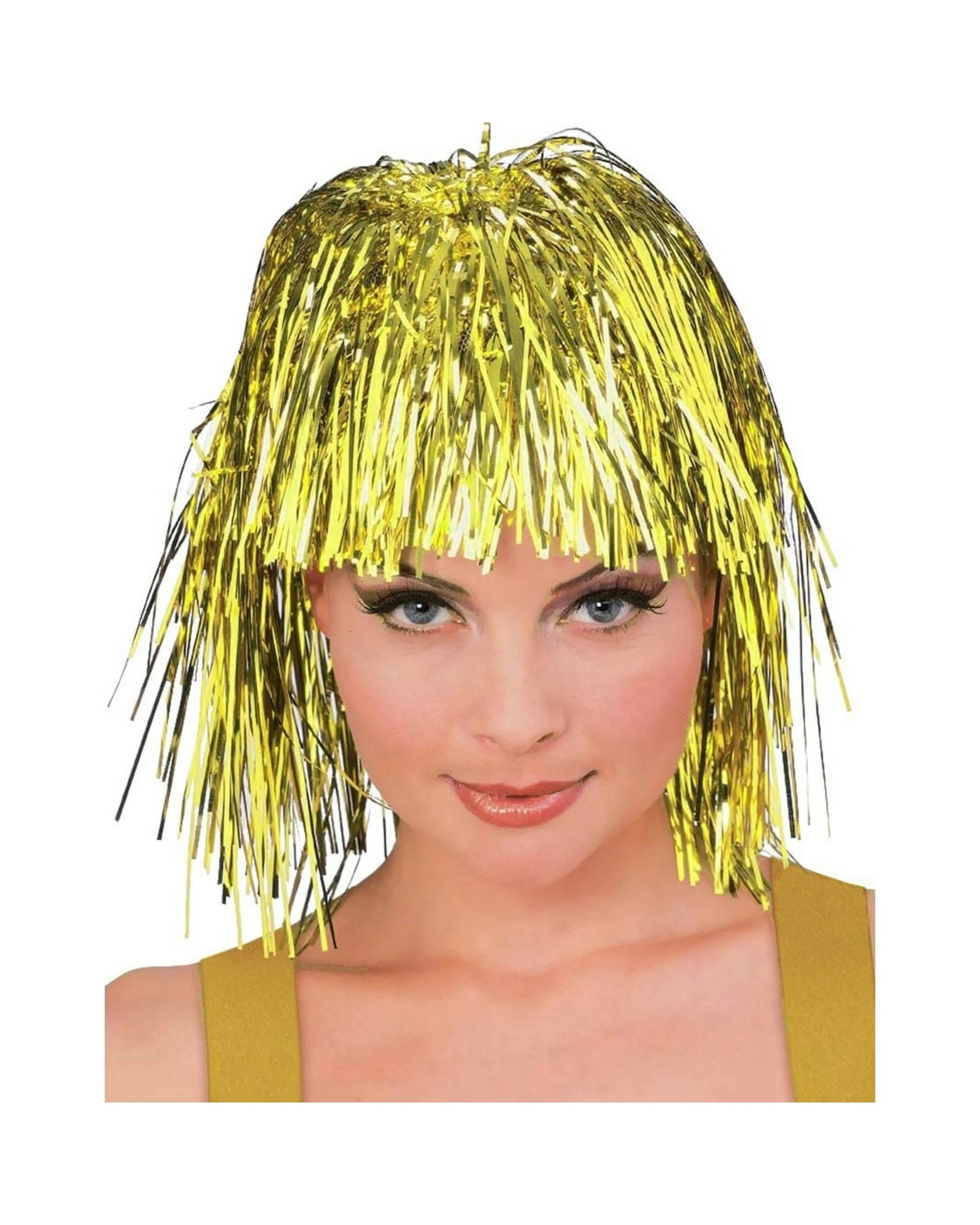 1 JD Party Tinsel Wig - Gold, 1 of 1