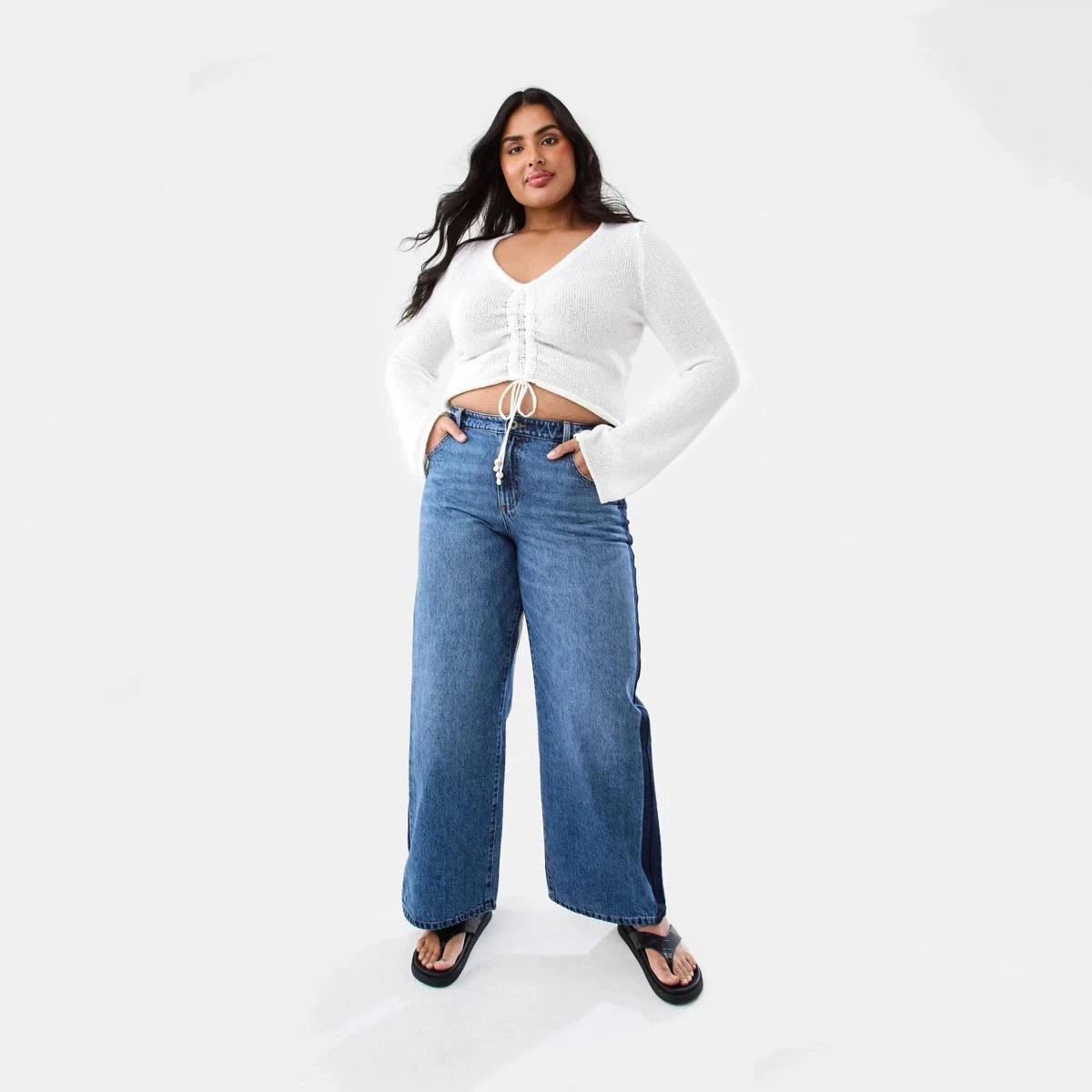 4 Ruched Long Sleeve Jumper WHITE, 4 of 10