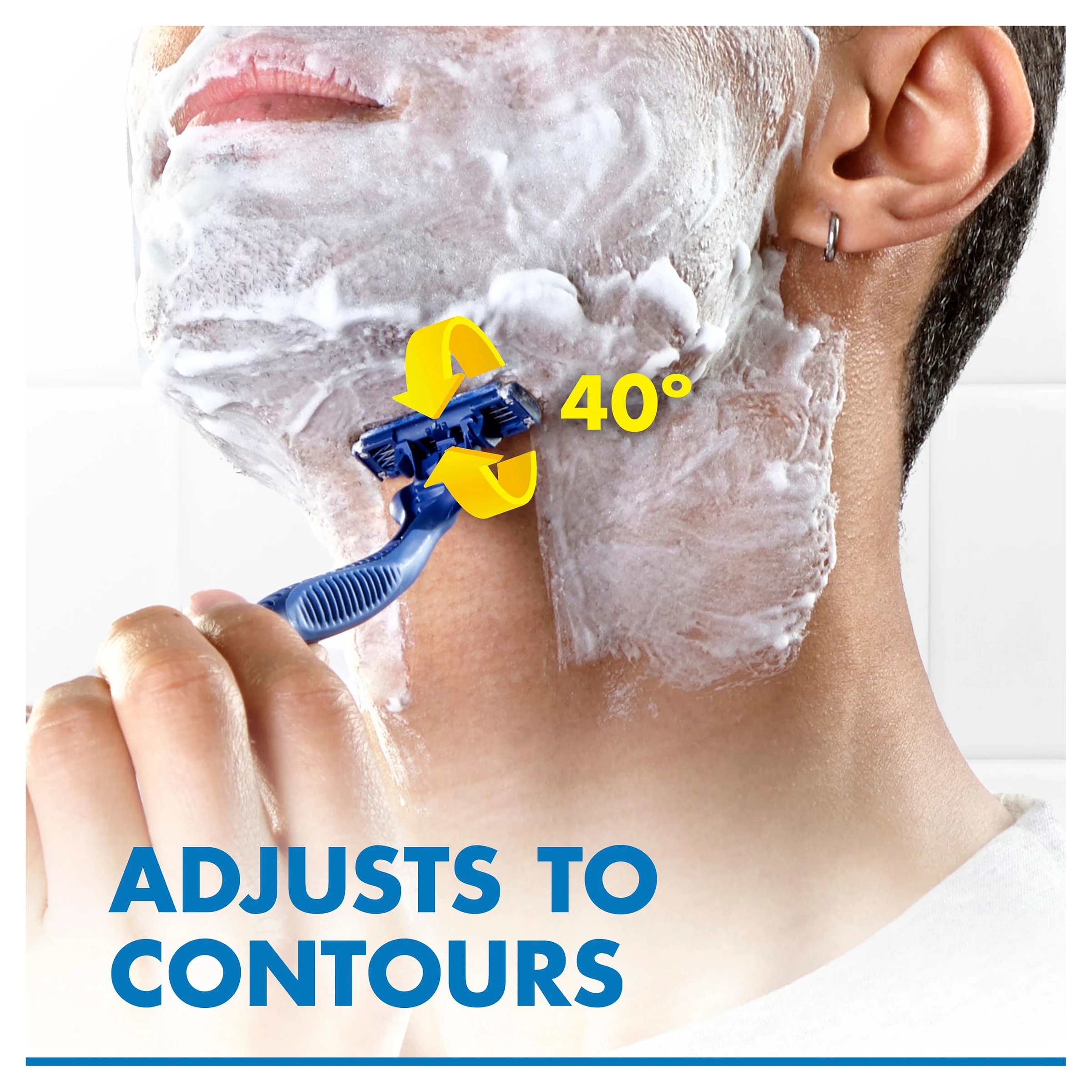 6 8 Pack Gillette Sensor 3 Comfort Disposable Razors, 6 of 10